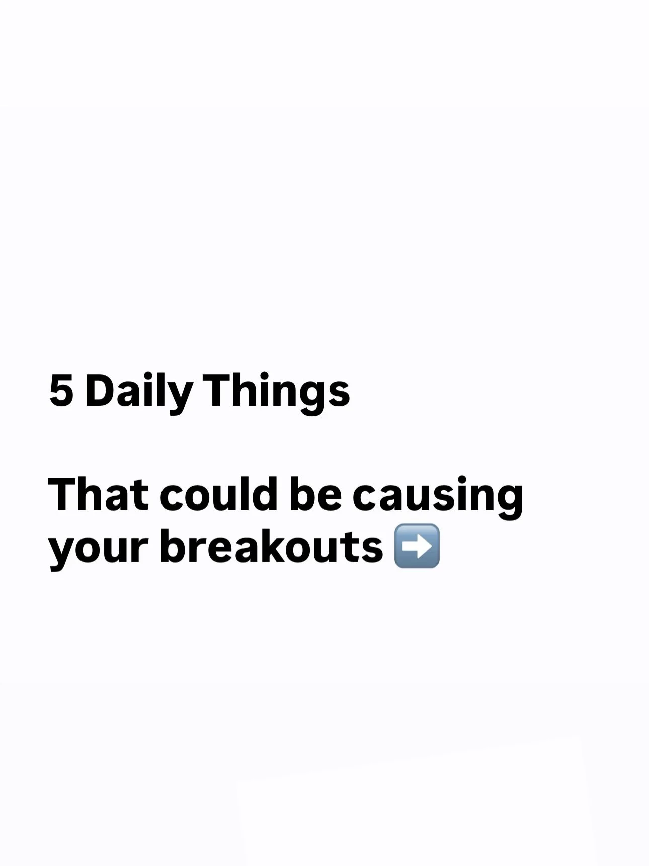 Breakouts aren&rsquo;t always just hormonal&hellip;

There are so many small, everyday factors
that can contribute to what&rsquo;s happening with your skin.

From things like your pillowcase,
to your make-up brushes,
to even how often your skin is ex