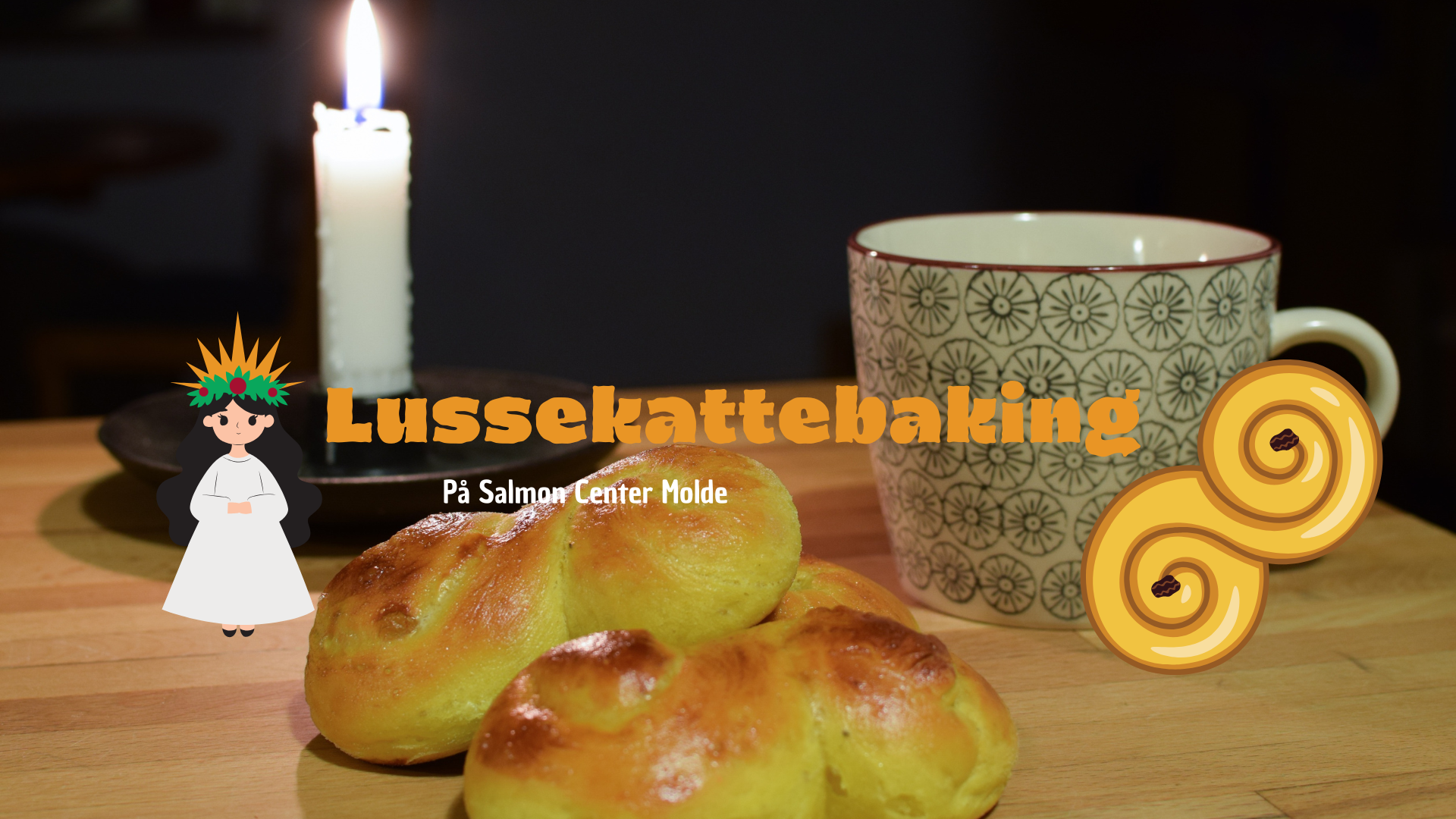 Lussekattebaking på Salmon Center Molde 