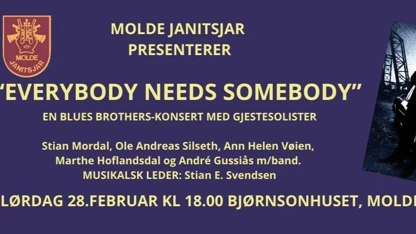 Molde Janitsjar presenterer: EVERYBODY NEEDS SOMEBODY 