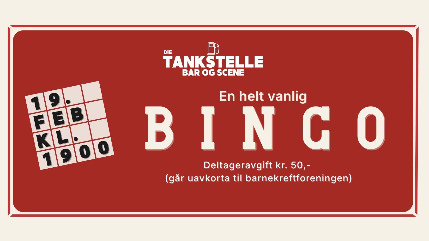 BINGO på Die Tankstelle
