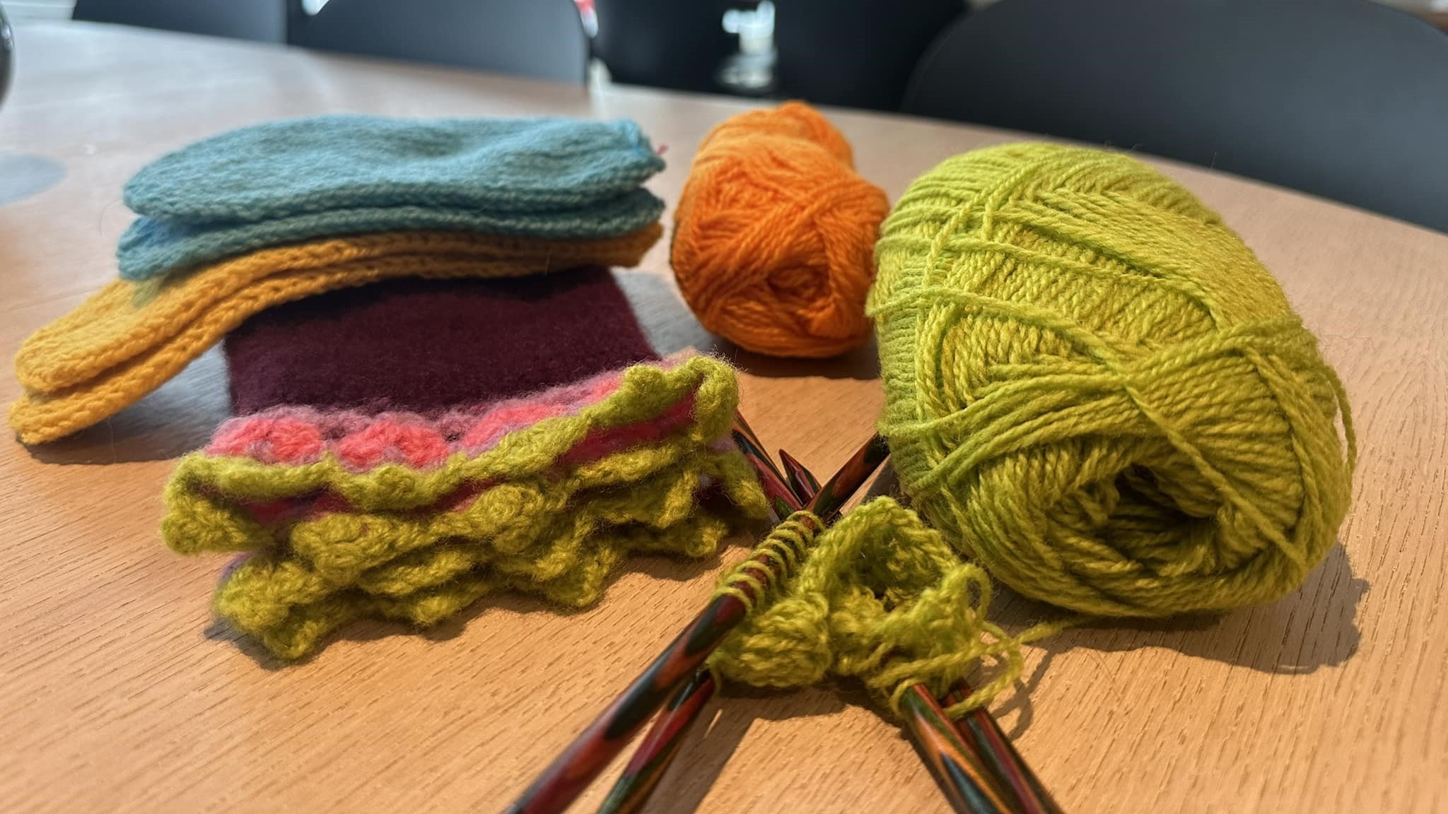 Strikkekafe på Storlihytta 