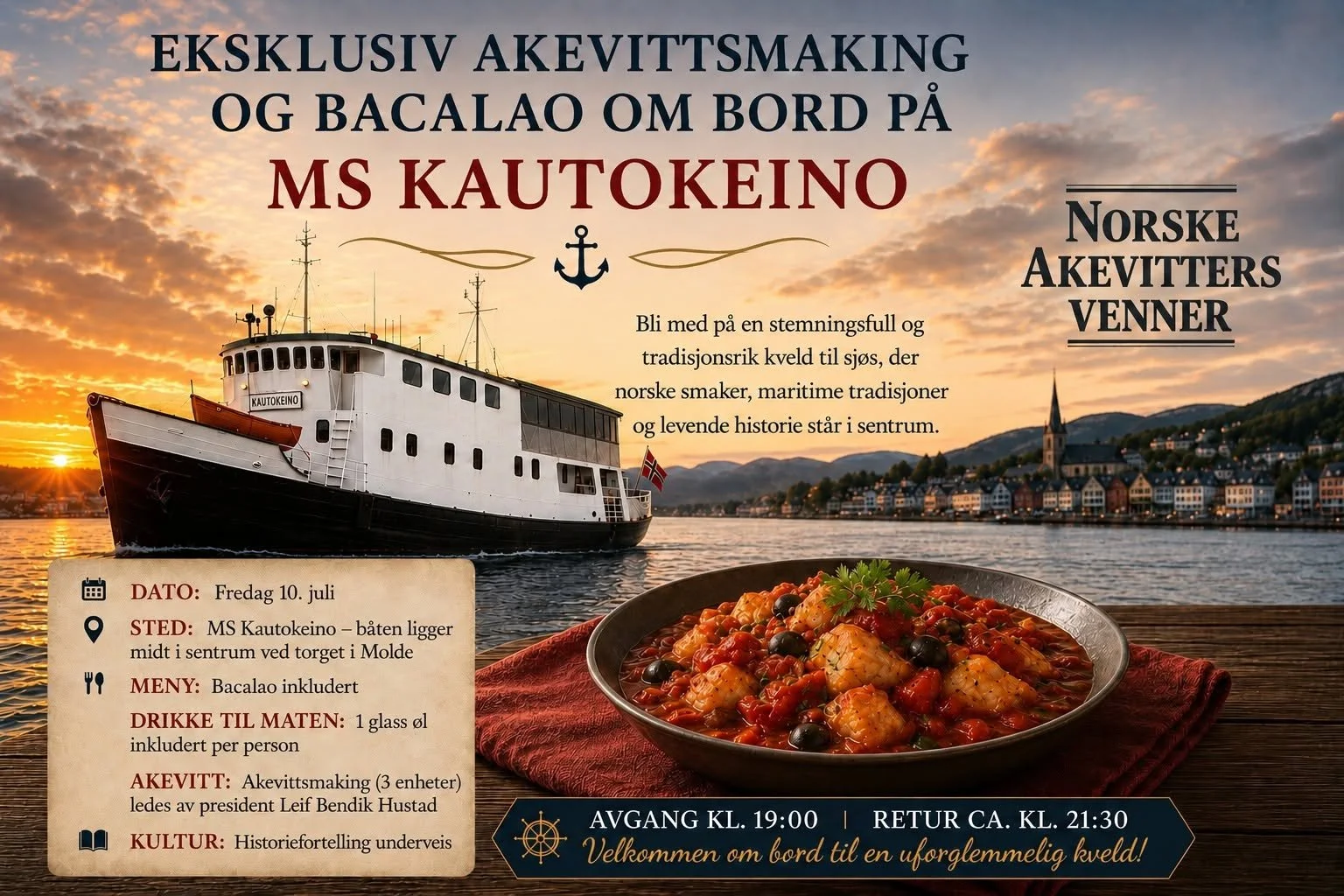 MS Kautokeino: Akevittsmaking og bacalao