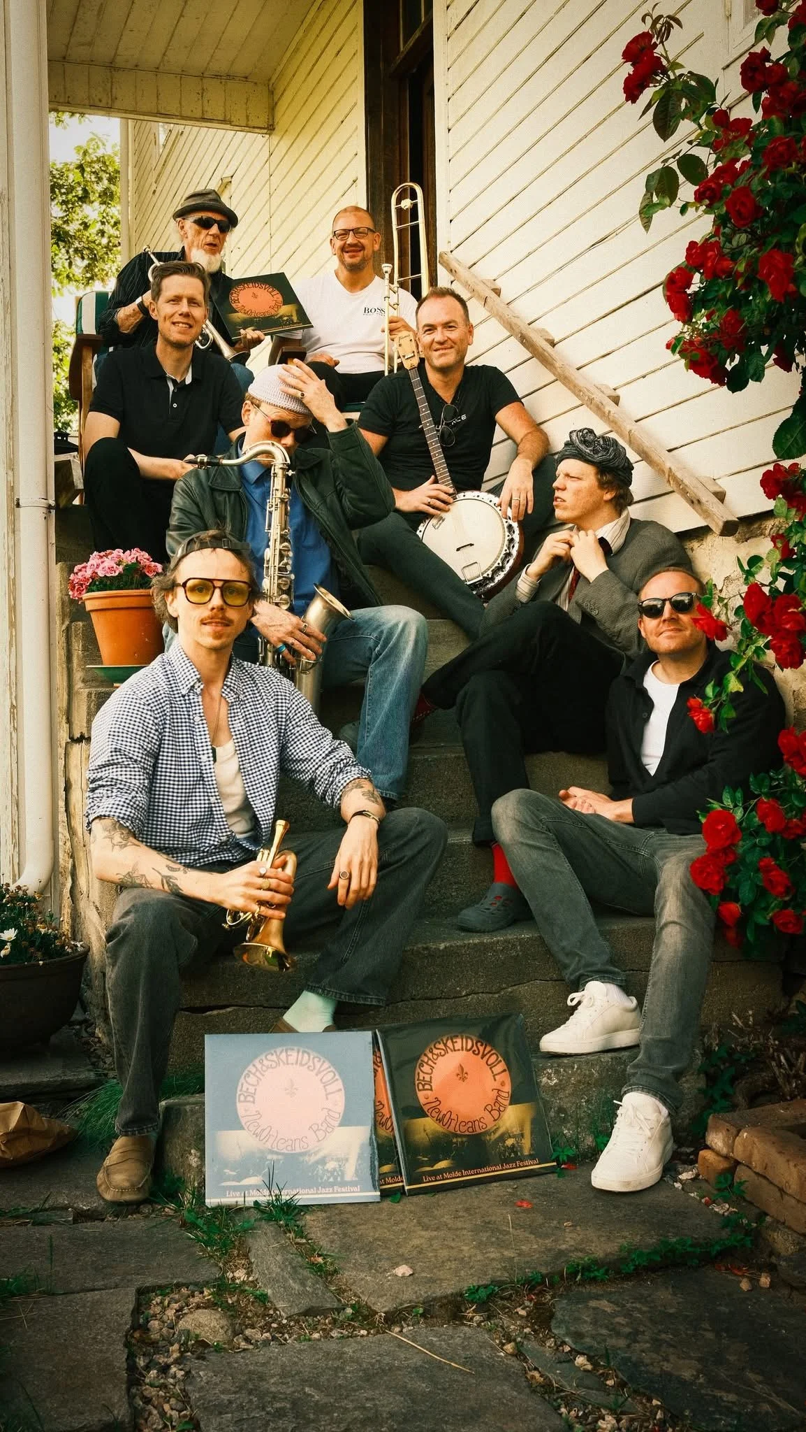 Bech &amp; Skeidsvoll New Orleans Band slipper live plate - releasekonsert på die Tankstelle