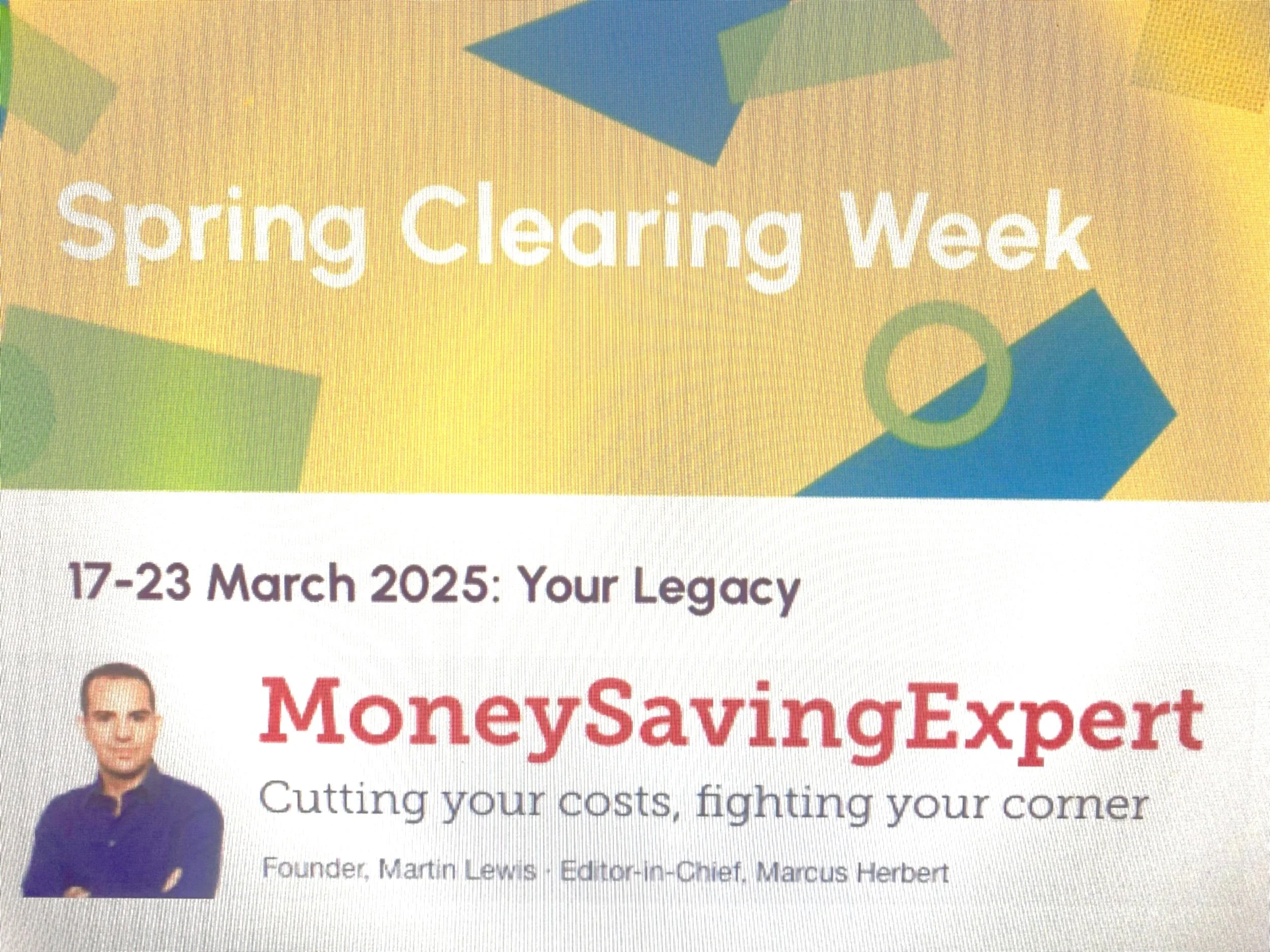 Getting life admin in order can be simple – embrace Spring Clearing Week from APDO and follow MoneySavingExpert.com guidance.