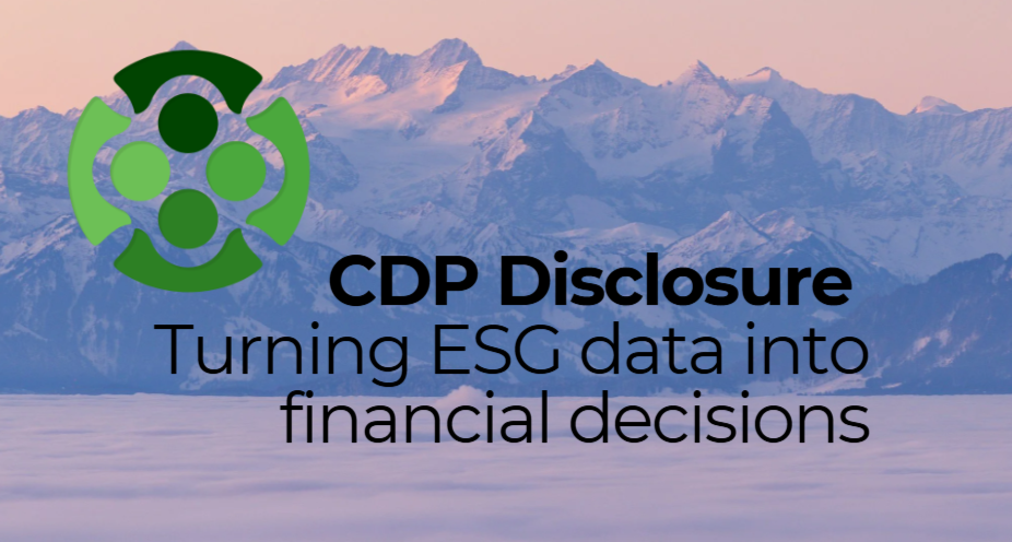       
  
     CDP Disclosure:  Turning ESG Data into Financial Decisions  As global environmental, social, and governance  (ESG)  considerations move from the margins to the core of corporate strategy and financial decision-making, one question cont