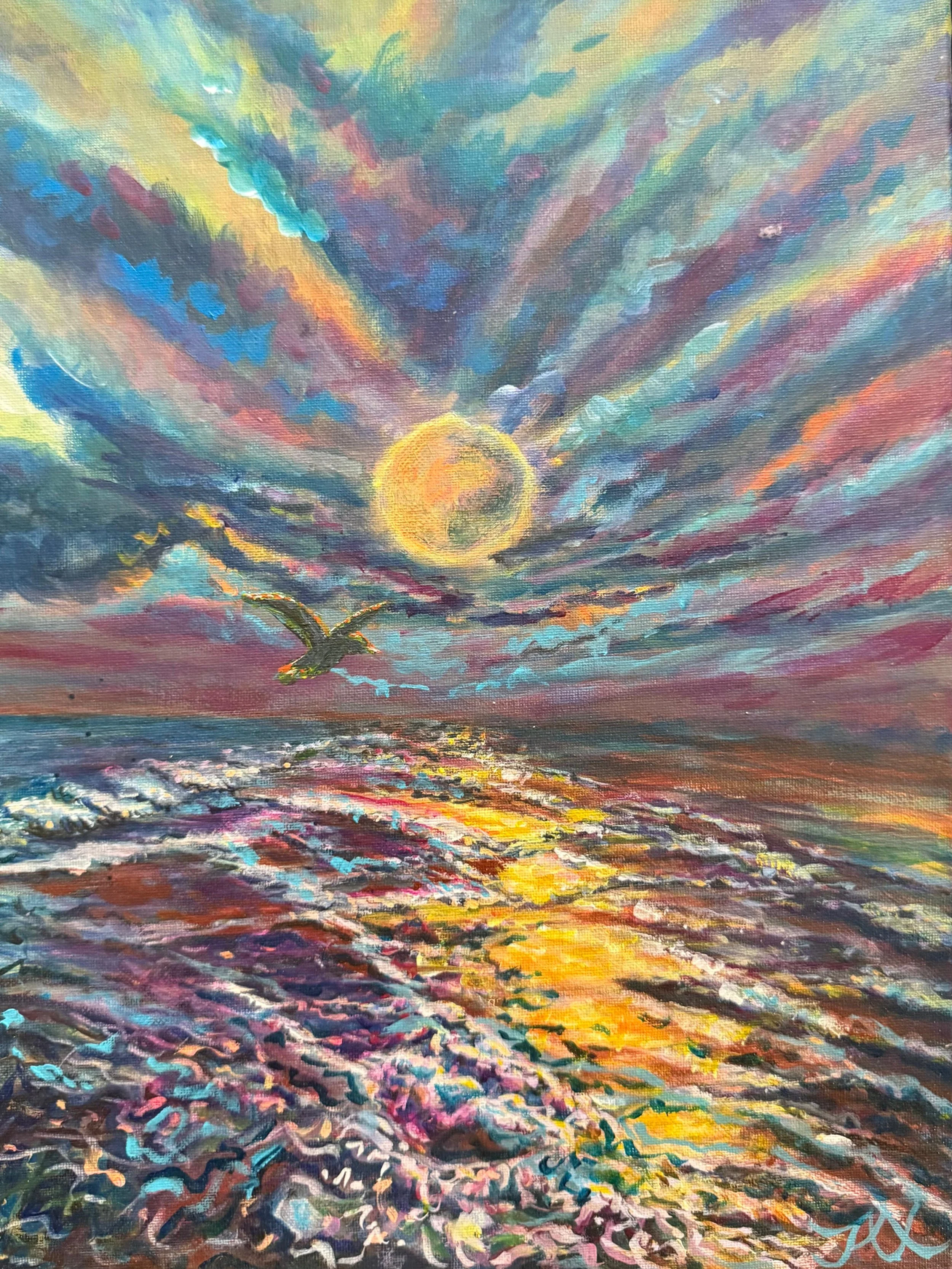 Jax Kwok, The Sea's Witness, 12x16x2in