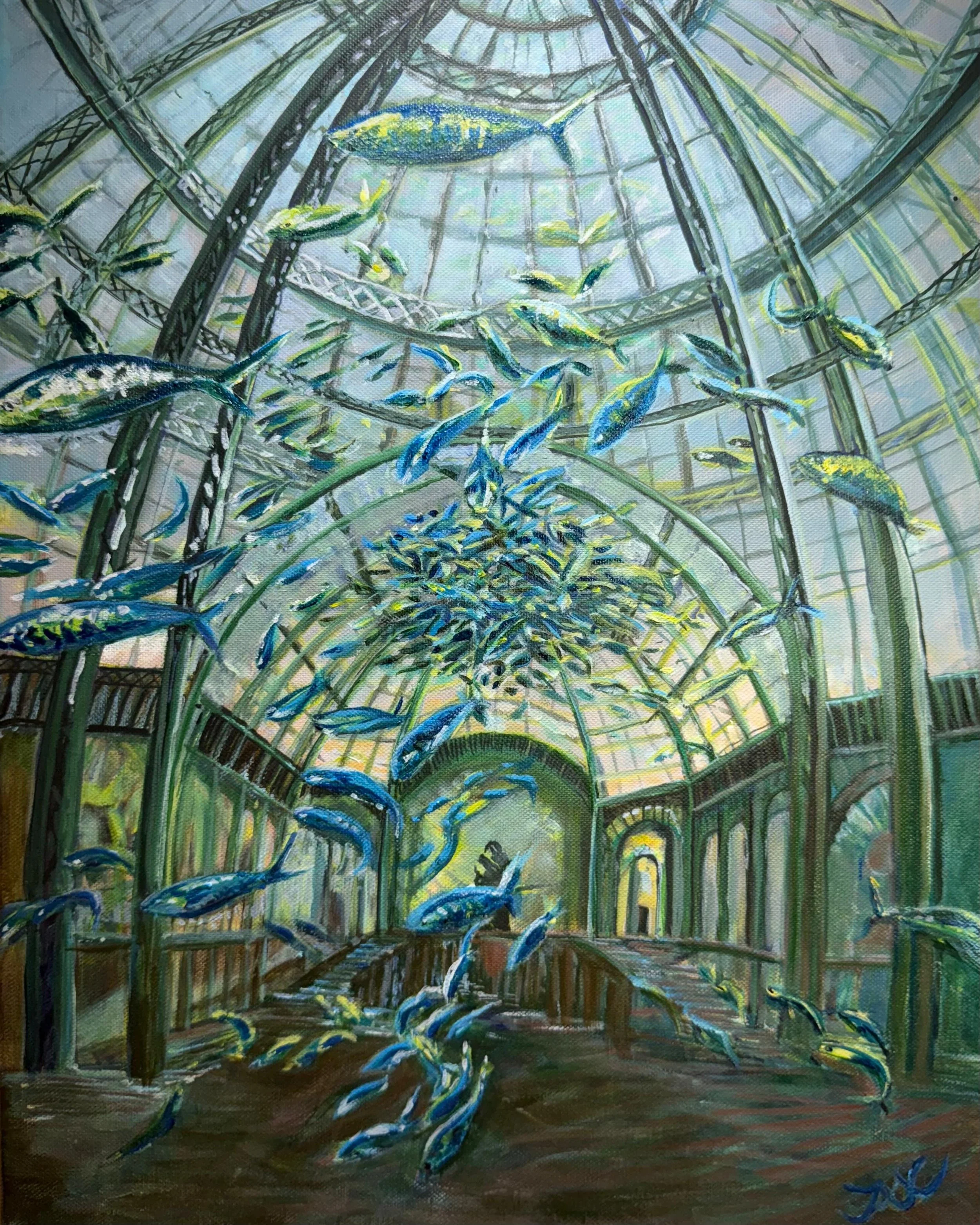 Jax Kwok, The Grand Dance, Acrylic, 16x20x2in.
Award of Merit, New Jersey Art Association - 2025 
3rd Place Award, Studios of Cocoa Beach Art Competition- 2025
