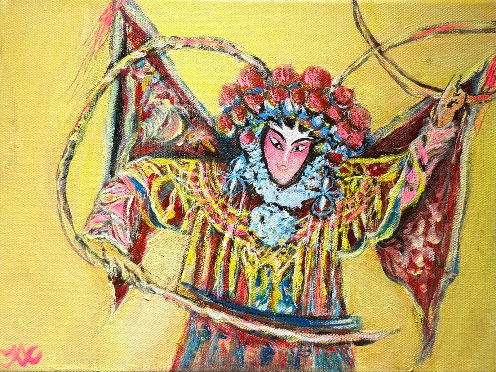 Jax Kwok, Opera, Acrylic, 12W X 9H X 2D in