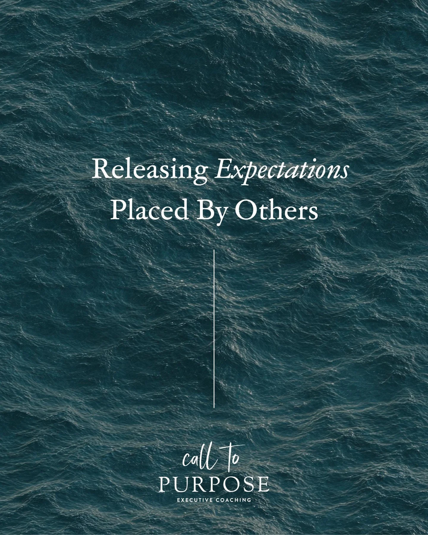 The expectations others place on you were never yours to carry. 🌊

When you release what was never meant for you, you make room for what truly is.

Give yourself permission to let go. Your purpose was designed for you, not for who others want you to