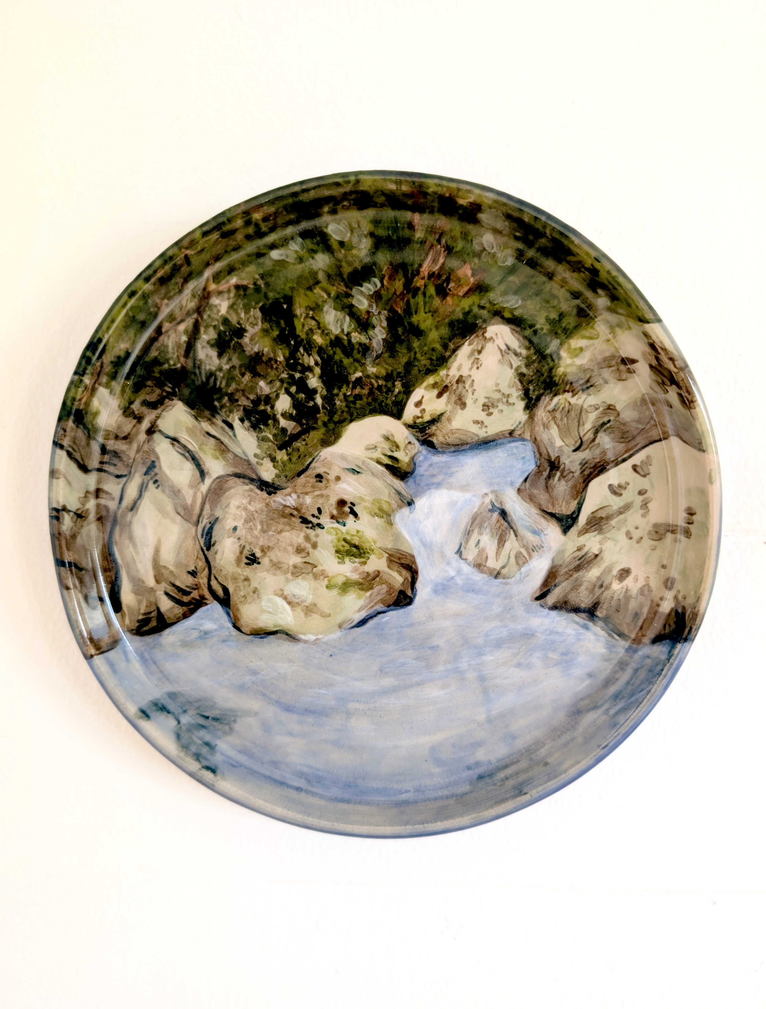 I will never forget swimming here with you - France plate