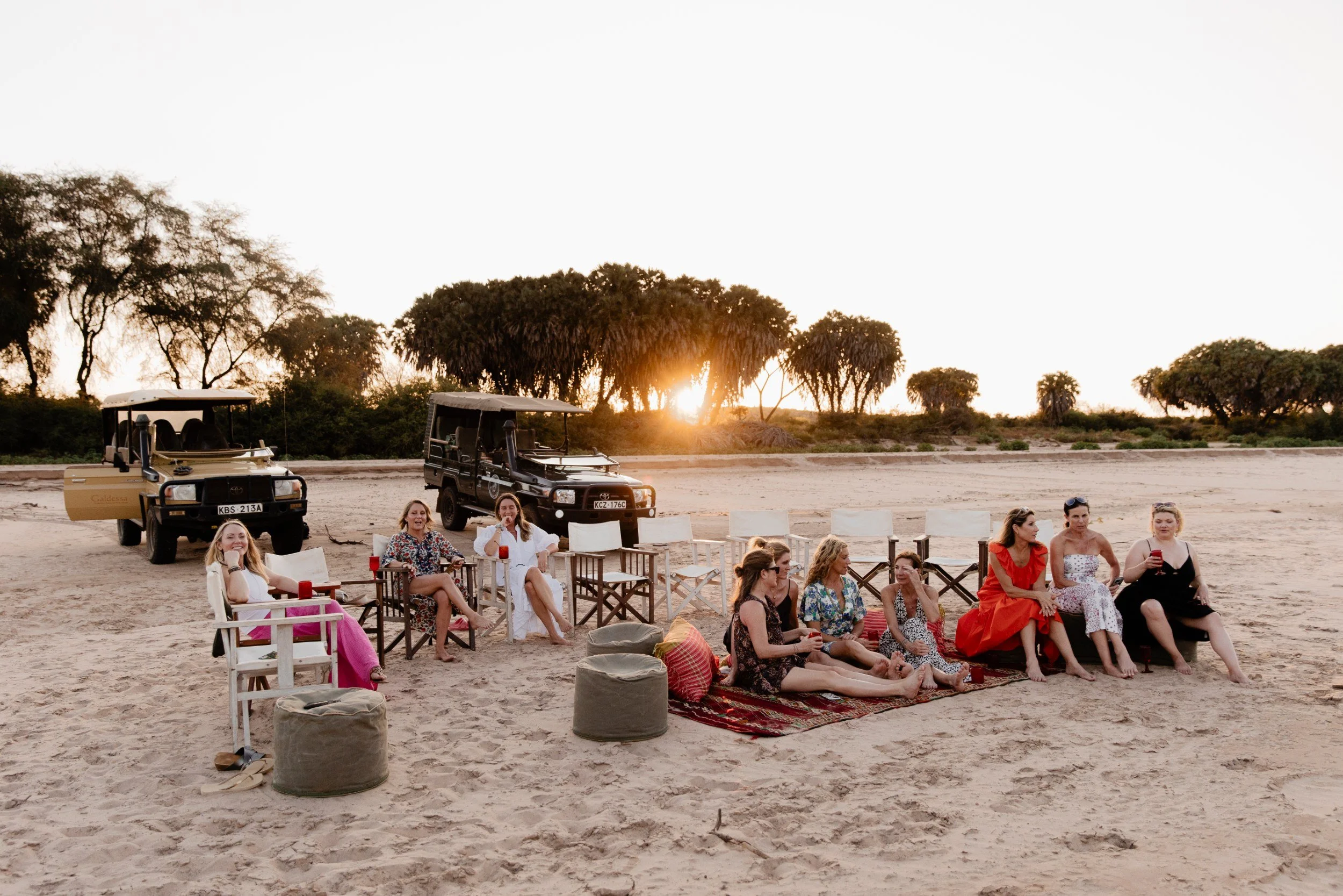 Private Yoga safari at Galdessa Camp on the Galana River, Tsavo East, Kenya, February 2024. Day seven with Wildlife & Yoga