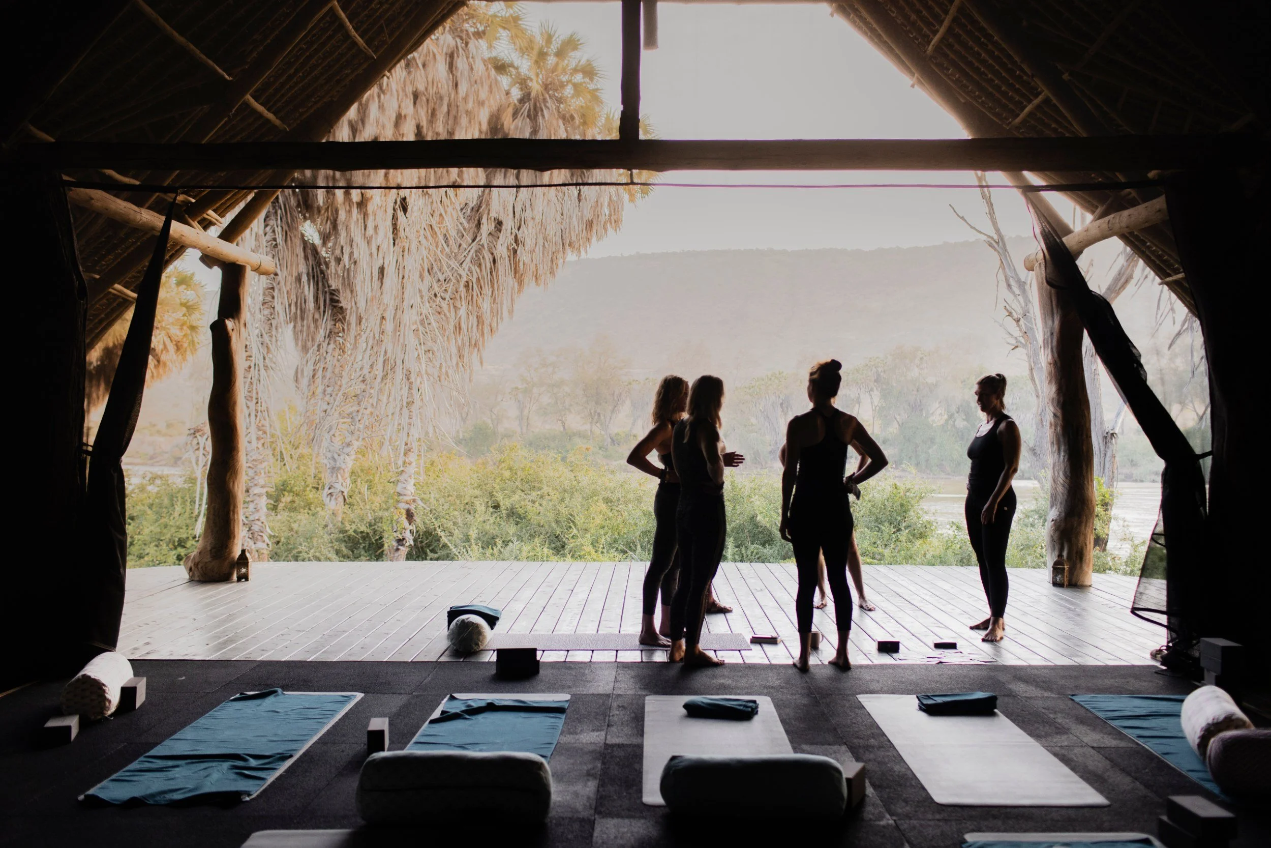 Private Yoga safari at Galdessa Camp on the Galana River, Tsavo East, Kenya, February 2024. Day nine with Wildlife & Yoga