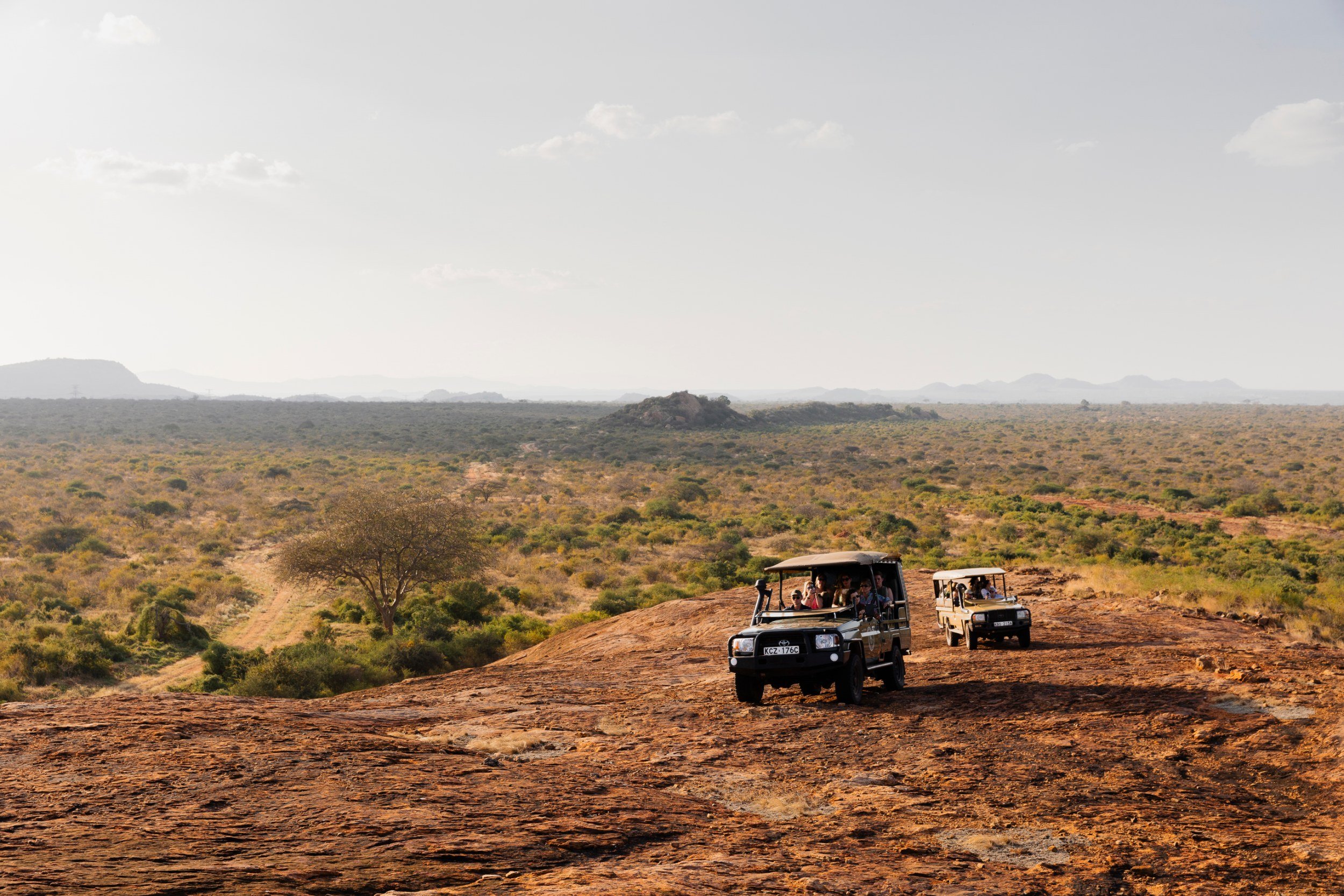 Private Yoga safari at Galdessa Camp on the Galana River, Tsavo East, Kenya, February 2024. Day eight with Wildlife & Yoga