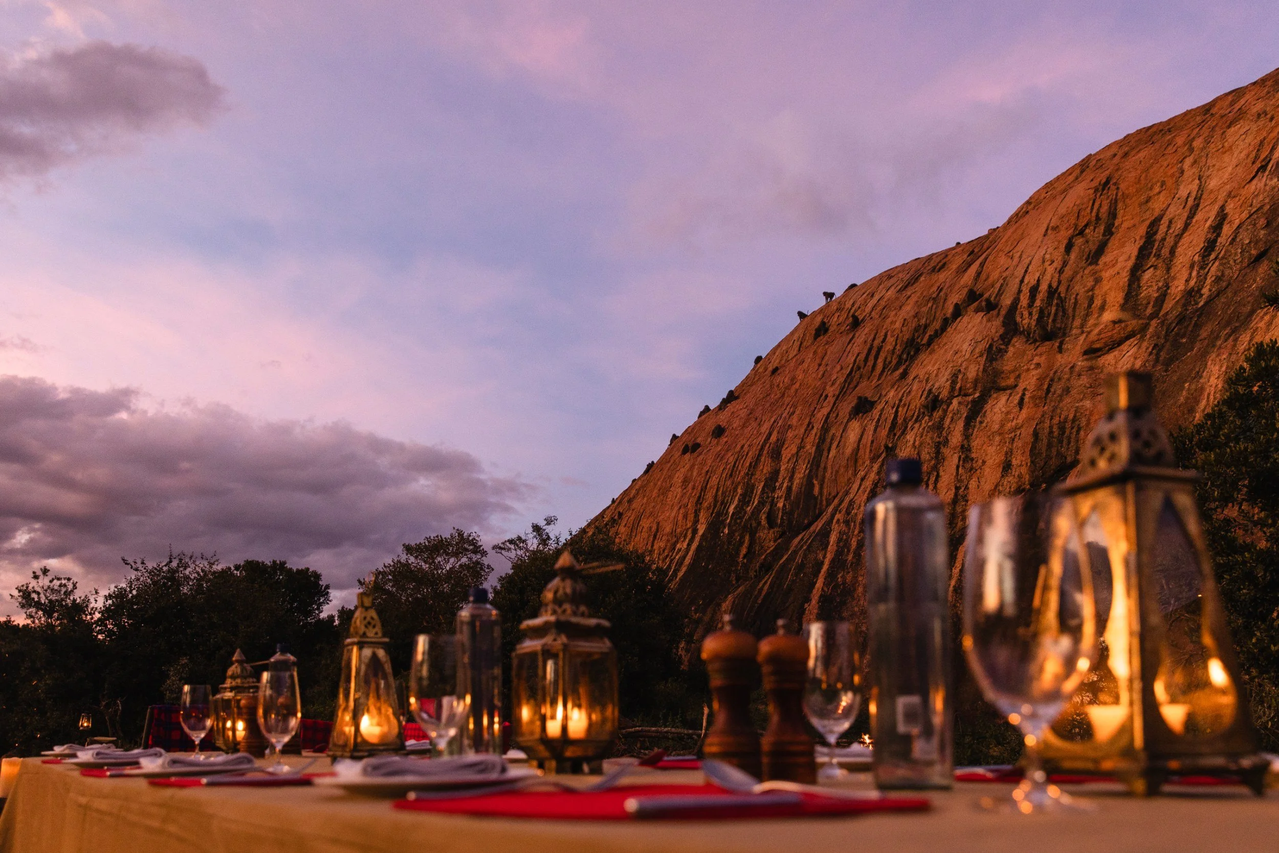dinner set up kenya