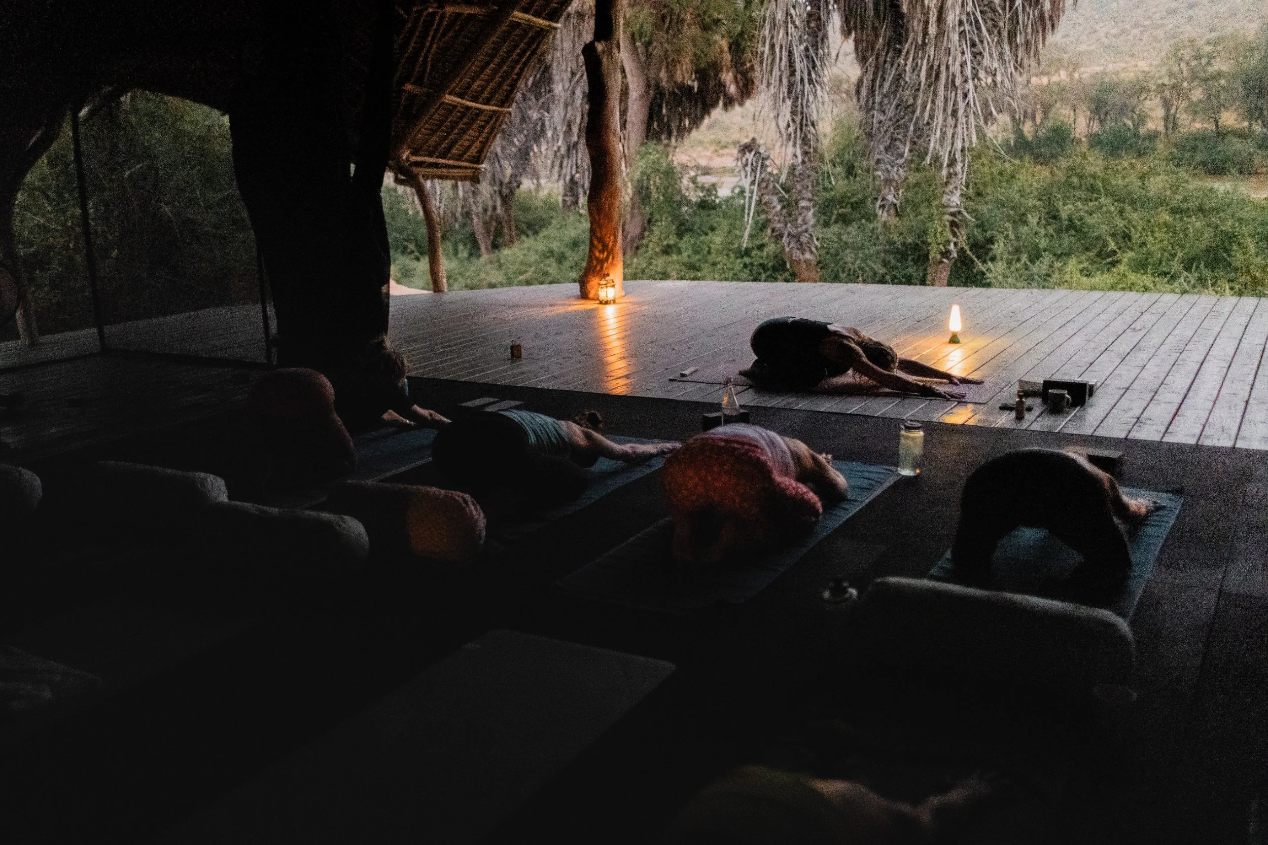 Private Yoga safari at Galdessa Camp on the Galana River, Tsavo East, Kenya, February 2024. Day seven with Wildlife & Yoga