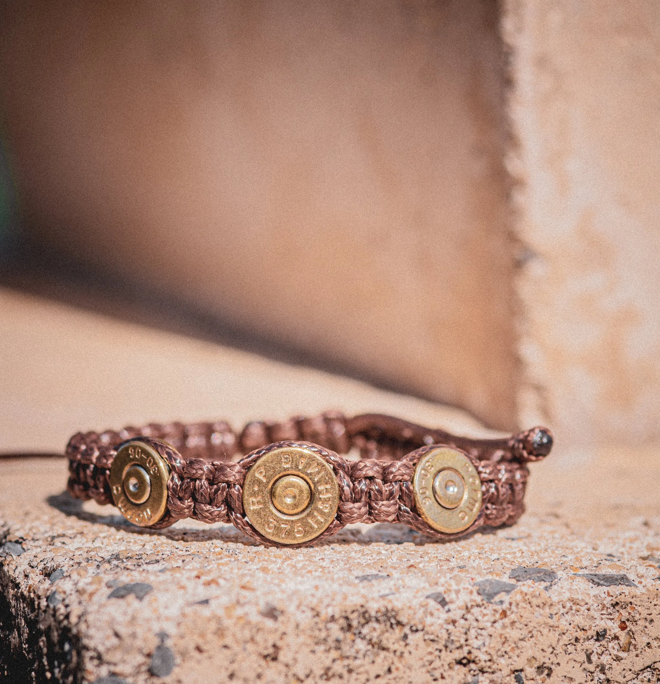 Brass 3 Bullet Macrame