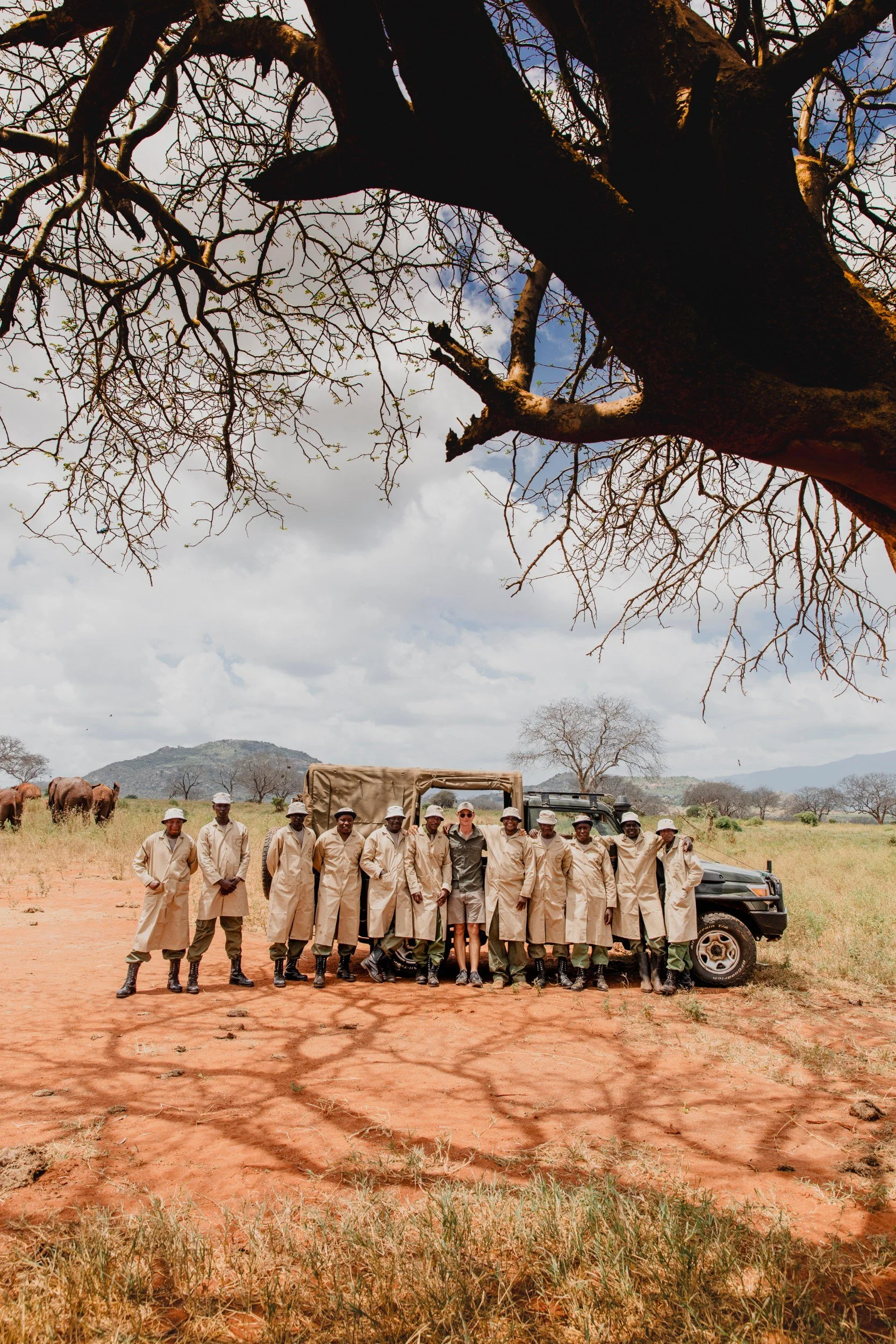Private Yoga safari at Galdessa Camp on the Galana River, Tsavo East, Kenya, February 2024. Day seven with Wildlife & Yoga