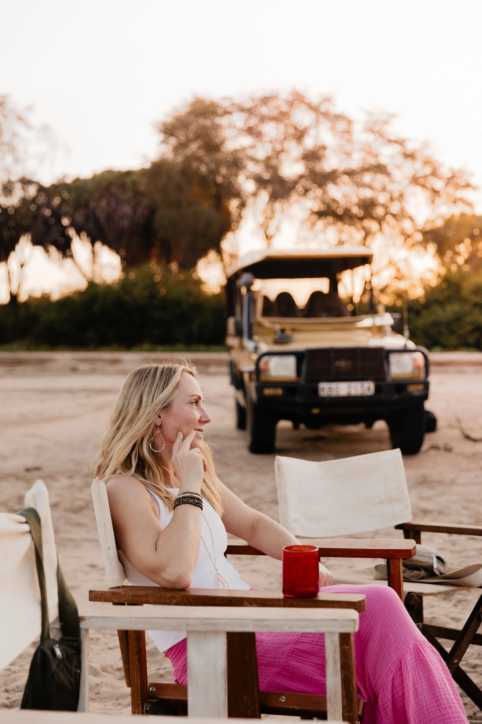 Private Yoga safari at Galdessa Camp on the Galana River, Tsavo East, Kenya, February 2024. Day seven with Wildlife & Yoga