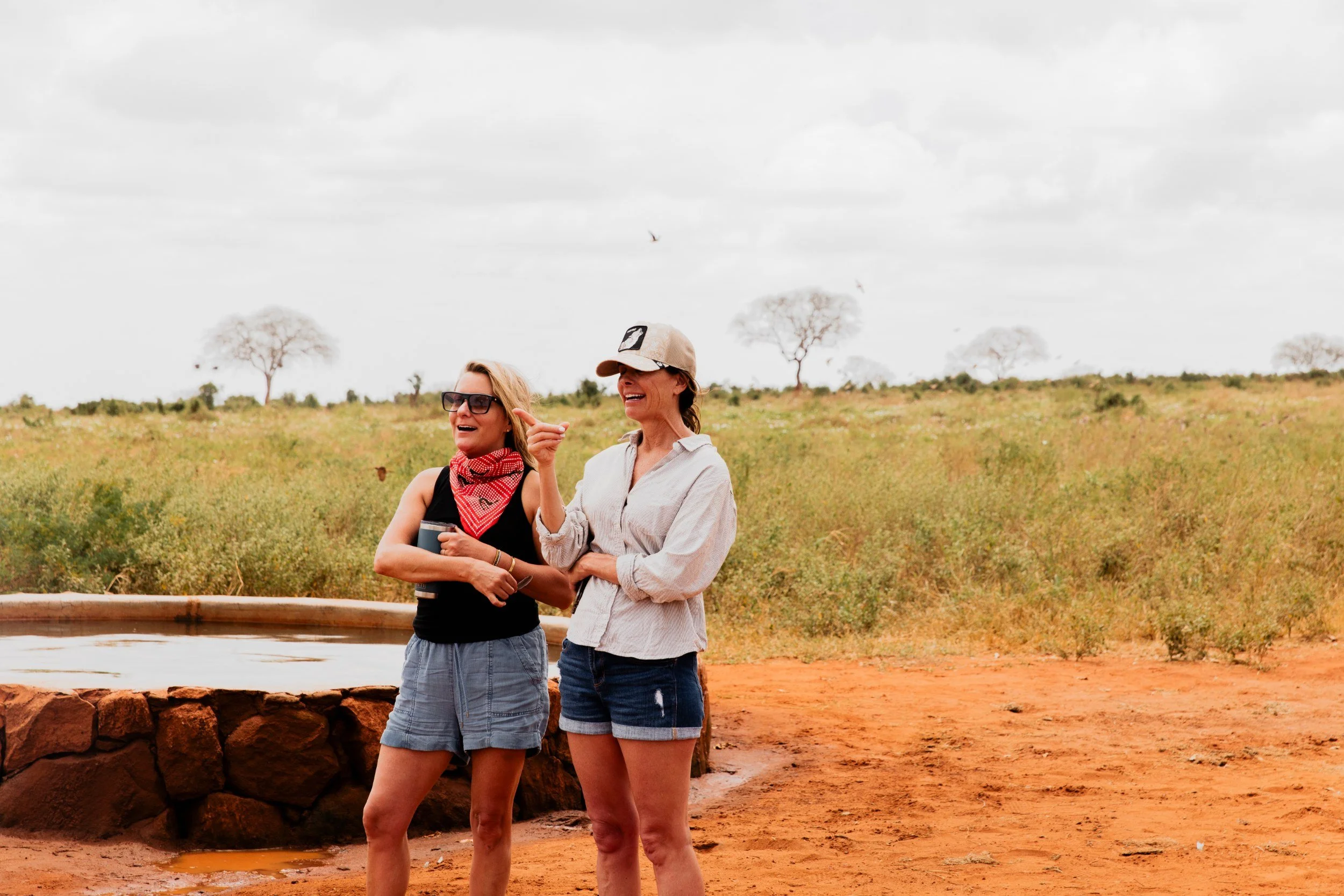 Private Yoga safari at Galdessa Camp on the Galana River, Tsavo East, Kenya, February 2024. Day seven with Wildlife & Yoga