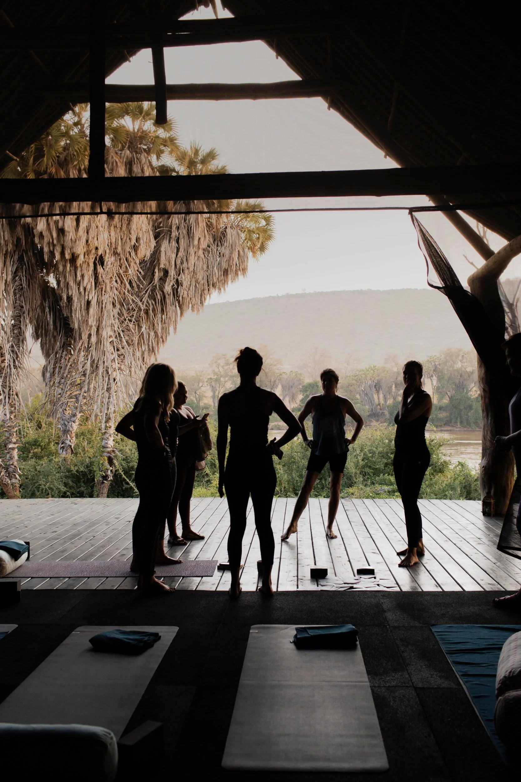 Private Yoga safari at Galdessa Camp on the Galana River, Tsavo East, Kenya, February 2024. Day nine with Wildlife & Yoga
