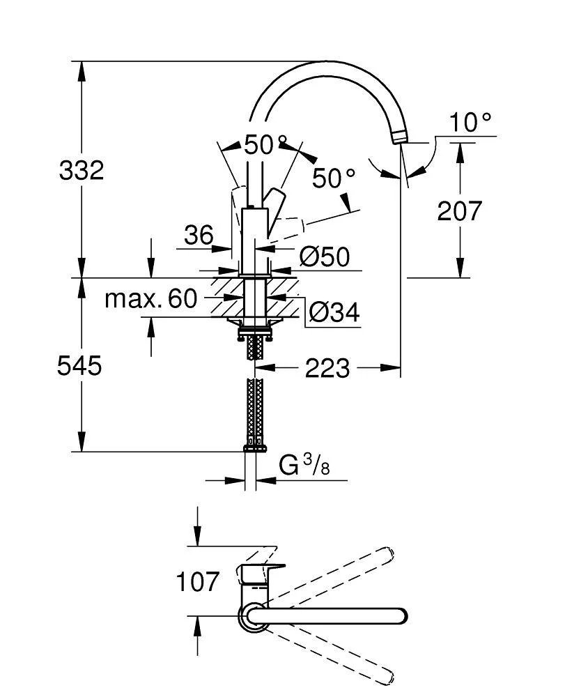 BauEdge Single-lever sink mixer Dimensions.jpg