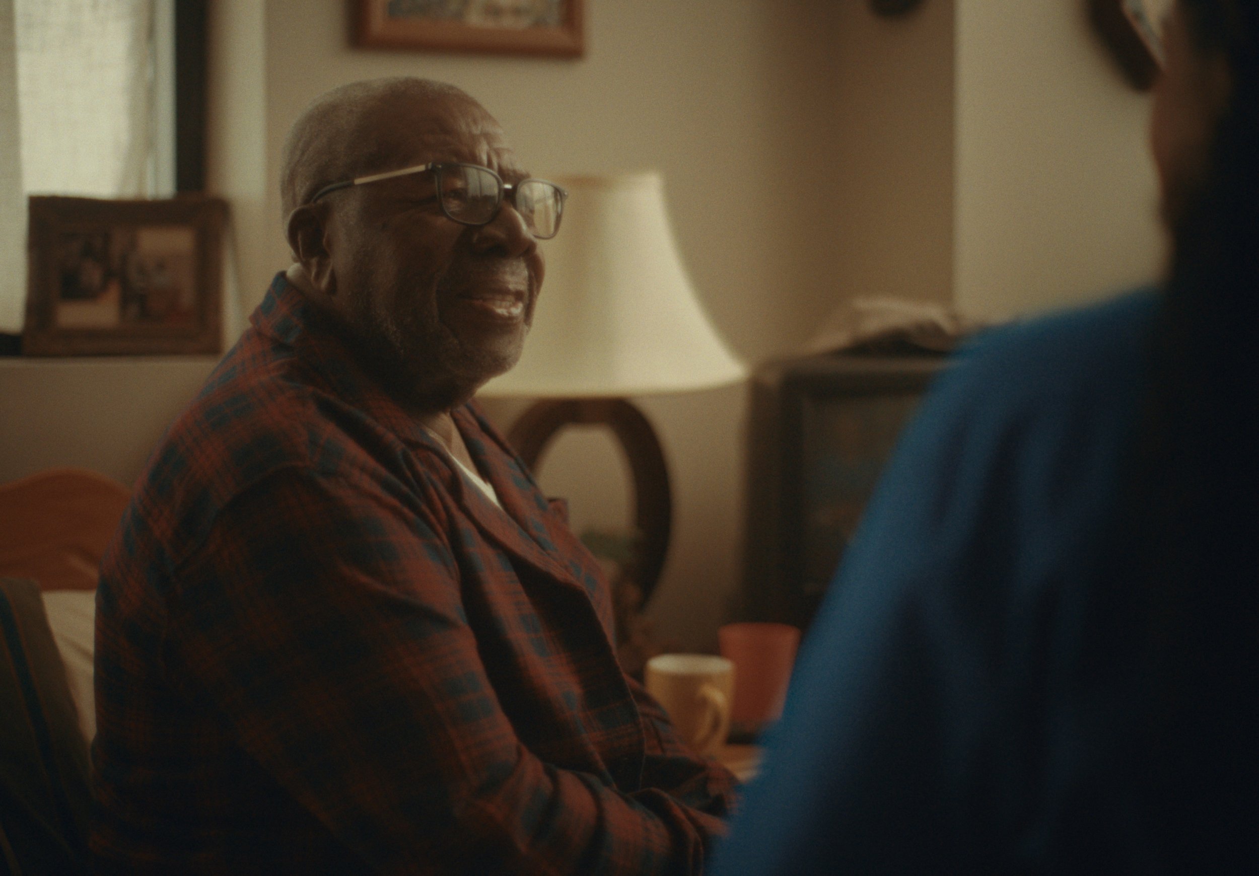 Oliver Sam is playing Desmond James on the set of Sugar Dumplings. 
