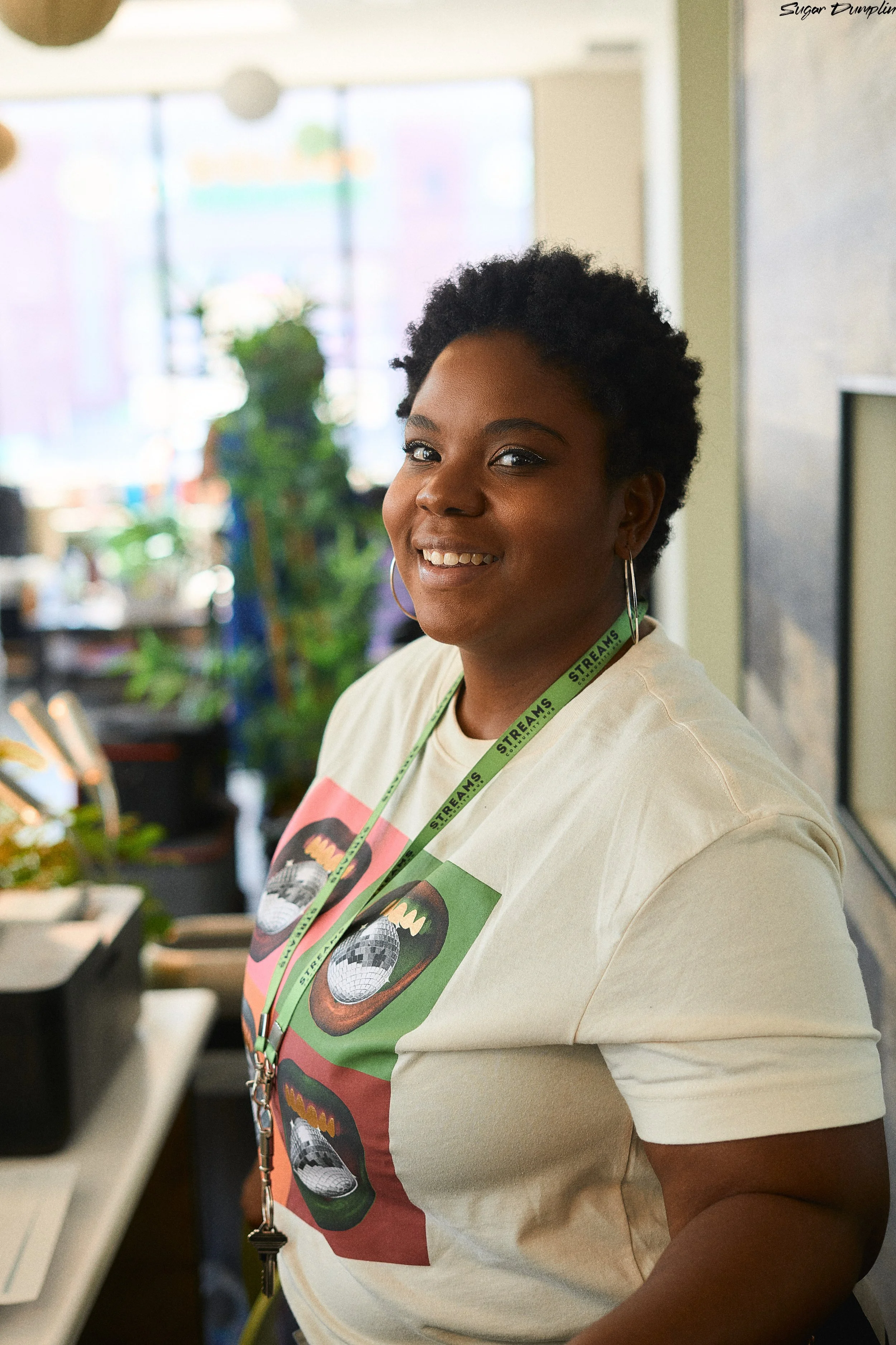 Producer of Sugar Dumplin': Natanya Barrocks. BTS photo. 