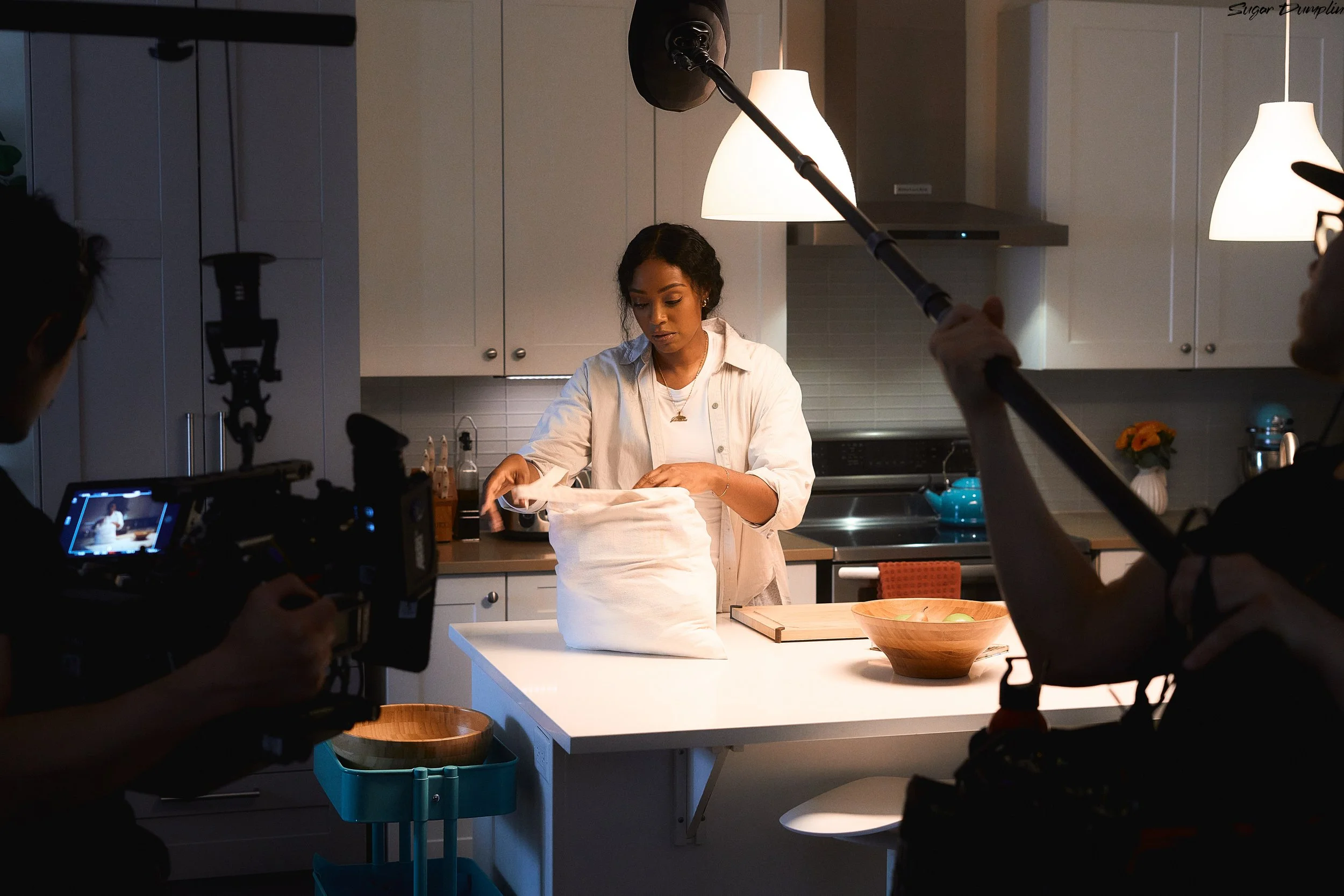 Chantal Riley on the set of Sugar Dumplin' BTS Image 