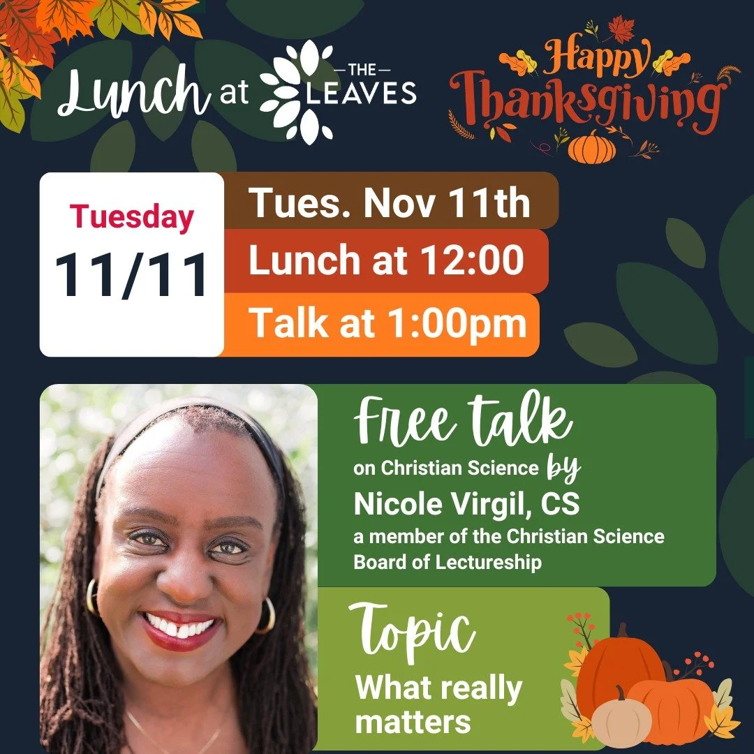 🦃🍁Join us for a Thanksgiving celebration at The Leaves on Tuesday, November 11th.
🥘 Lunch: 12 noon
🗣 Talk: 1:00pm
📩 RSVP: link in bio
💛 Free as always.
💛 You won't want to miss this delicious Thanksgiving feast, or this feast of ideas - enjoy 