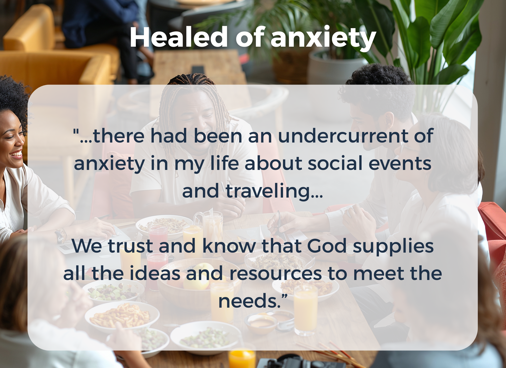 Healed of anxiety