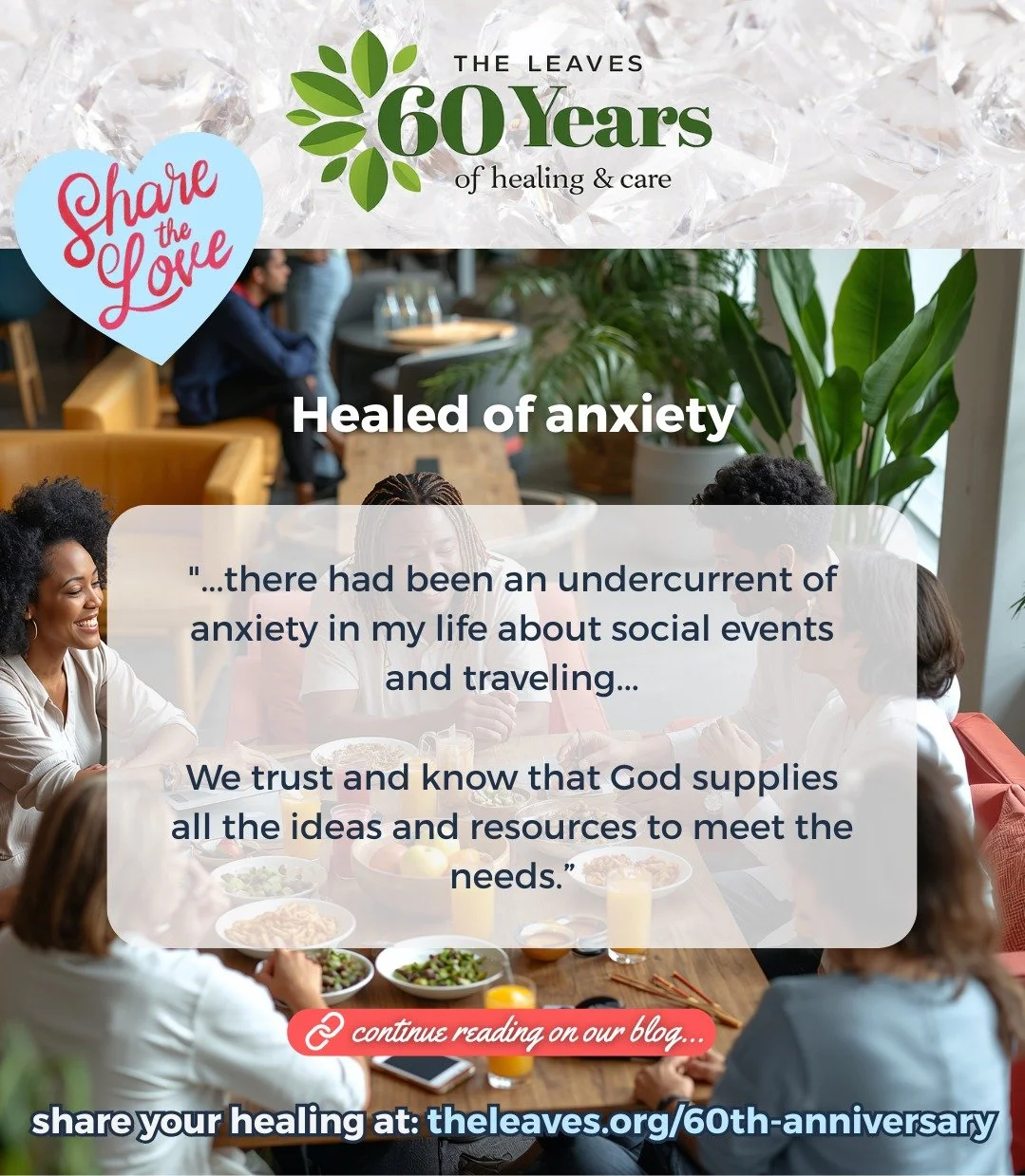 🛩 Read this inspiring testimony of a healing of anxiety.
🔗 Click the link in bio to read it now.
💡 Have a healing you want to share? 💕Share the love by visiting https://www.theleaves.org/60th-anniversary where you can click to submit your testimo