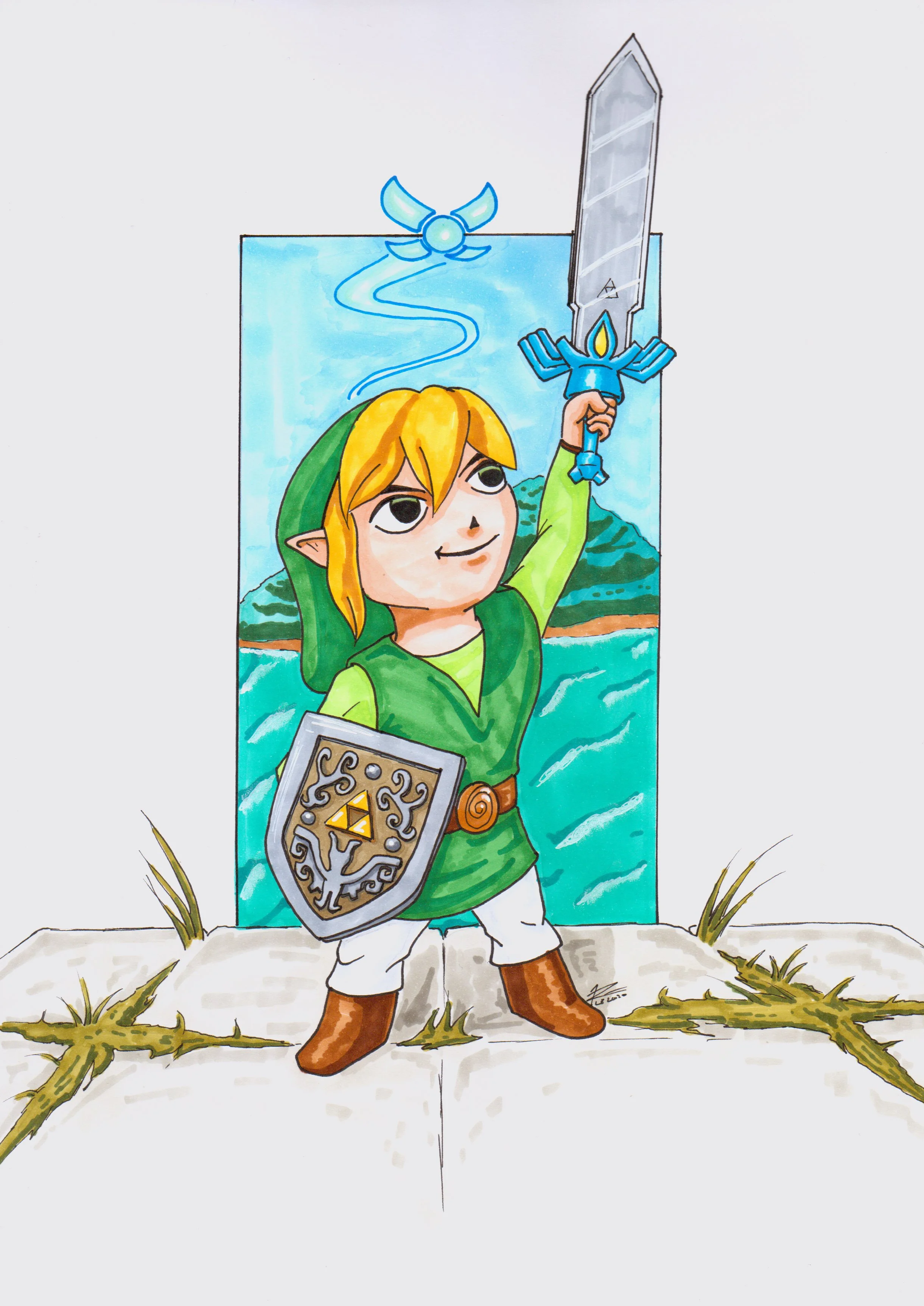 Toon Link from Legend of Zelda