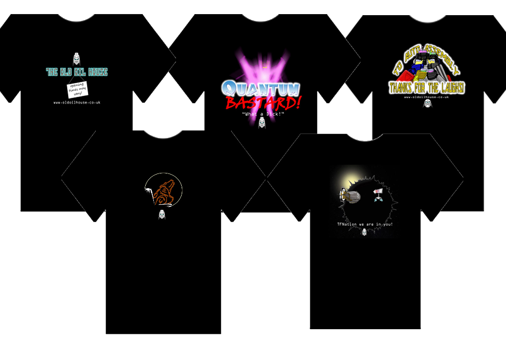 A few of the random Tee's done for self promotion, Including the Farewell Auto Assembly (top right). And the Hello TF Nation (bottom right).