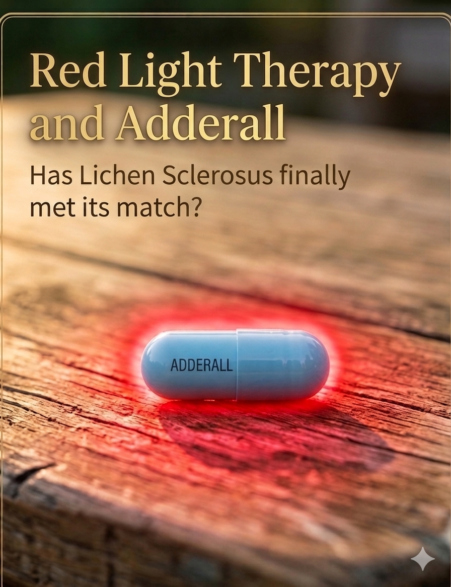 New Lichen Sclerosus Treatment - Combining Red Light Therapy and Adderall 