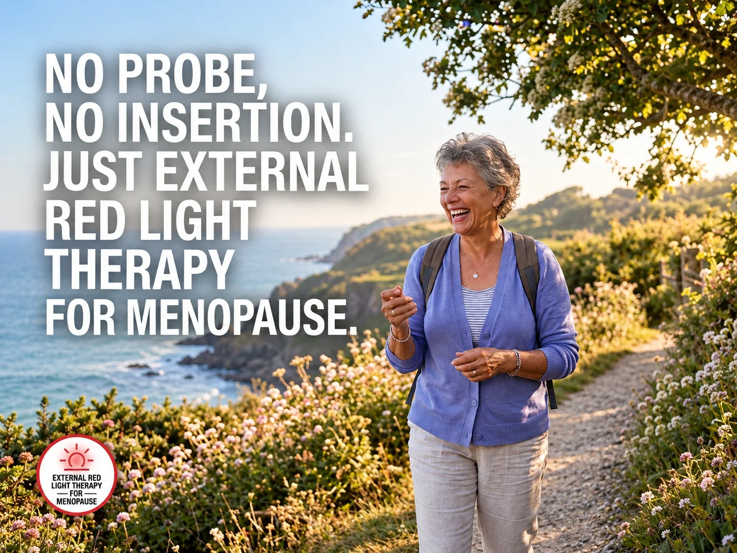 You Don’t Need an Internal Device: How External Light Therapy Relieves Menopause Dryness &amp; Leaks