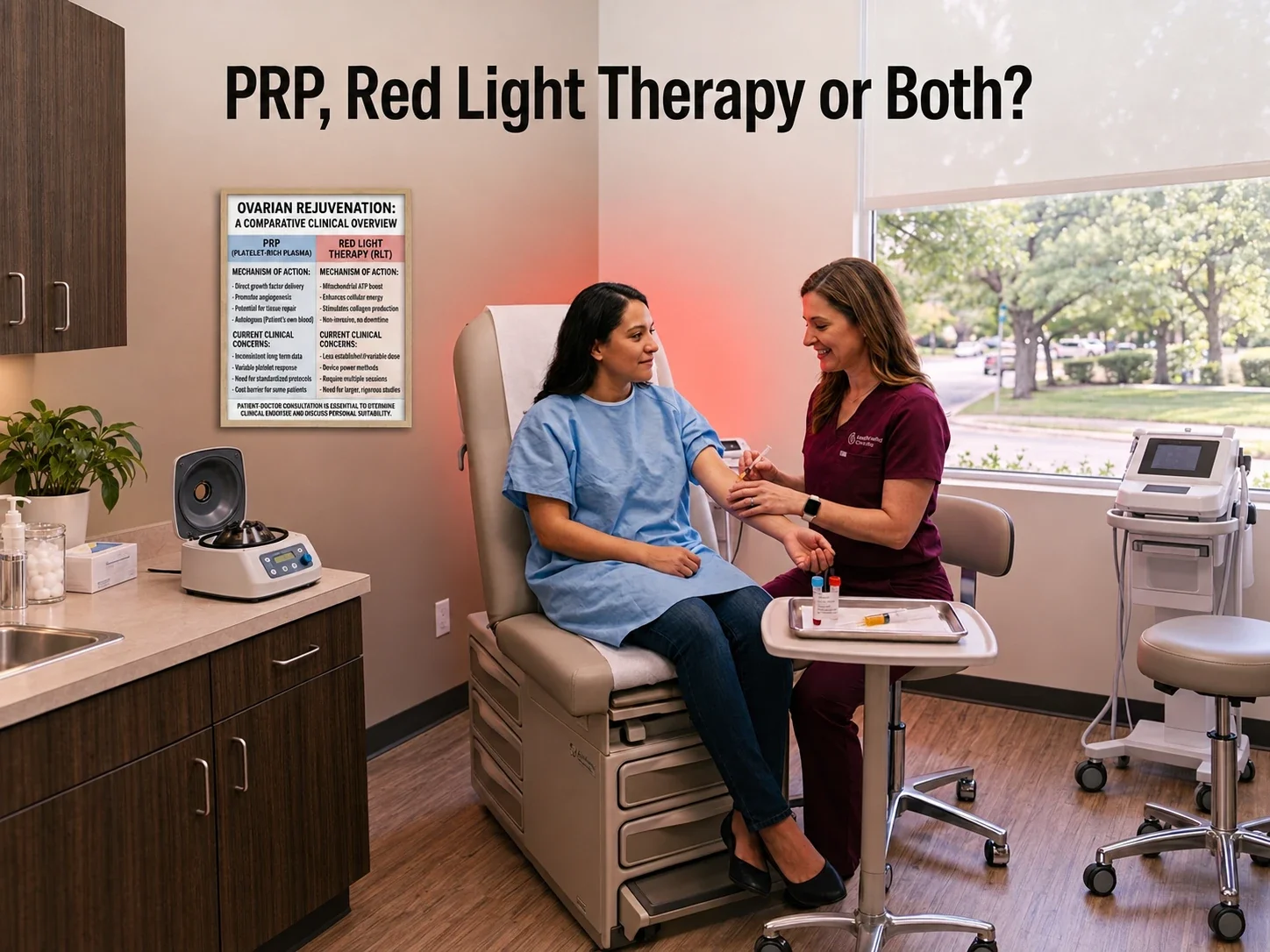 Ovarian PRP and Red Light Therapy