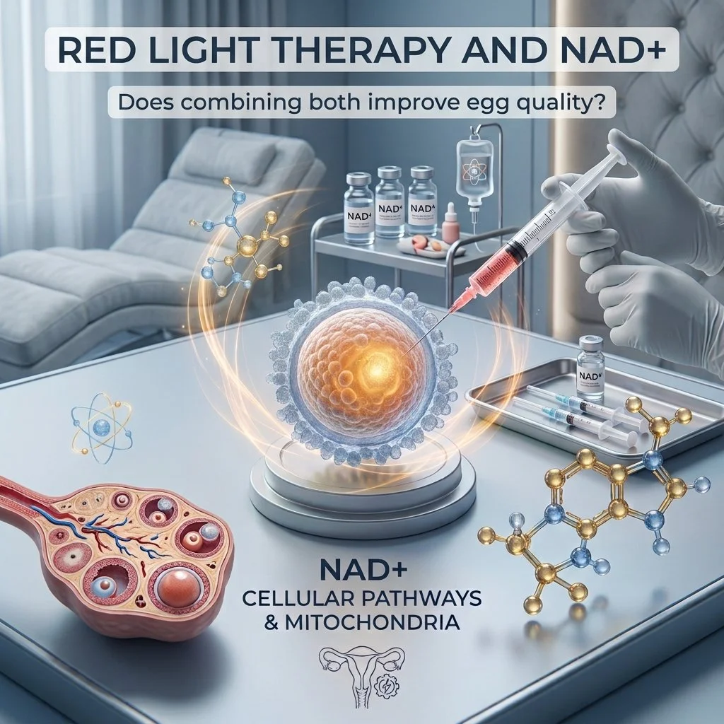 Red Light Therapy and Fertility: Can Light and NAD⁺ Injections Work Together to Support Egg Quality?