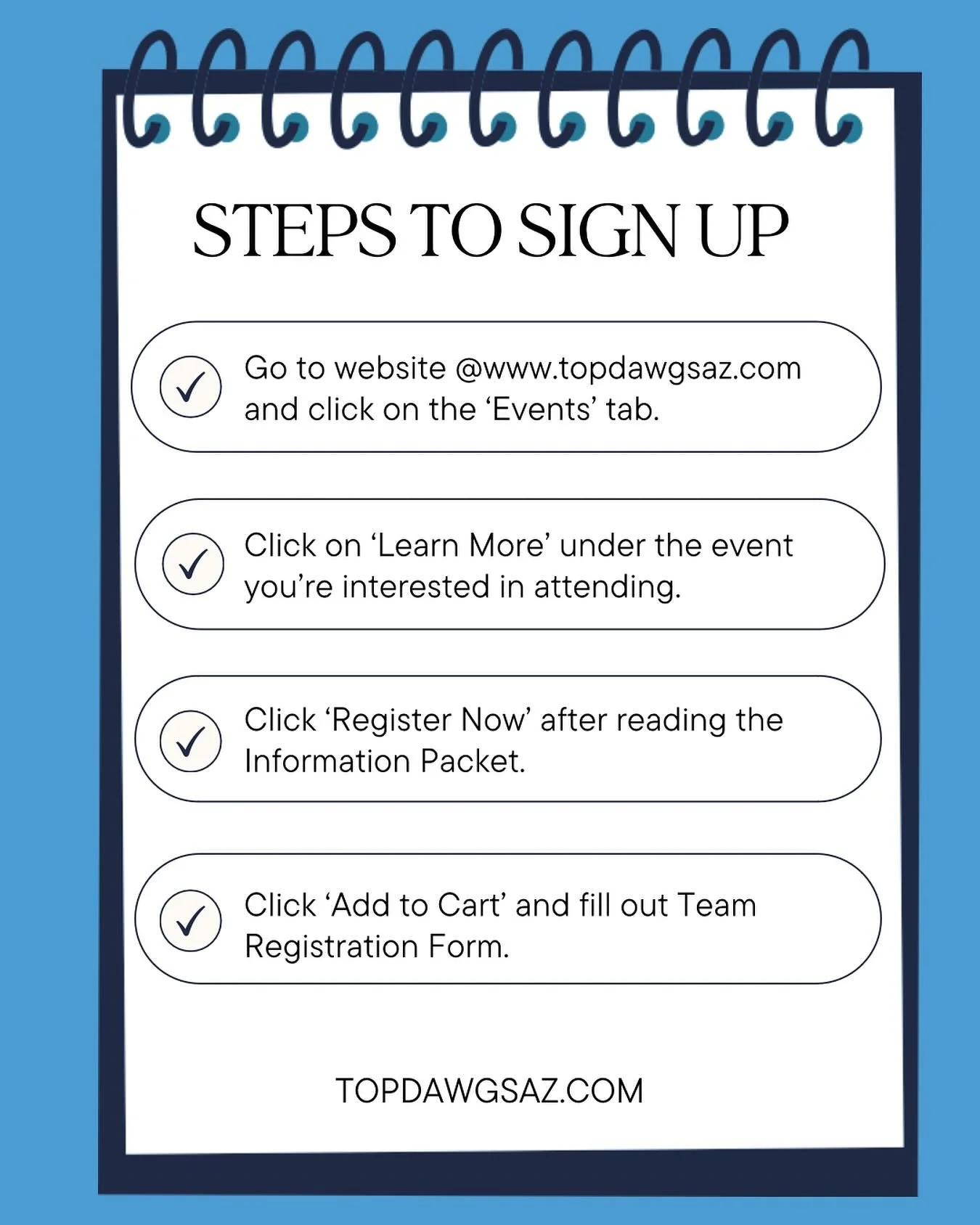 🎉 It&rsquo;s time to get your team registered for our 2025-2026 season events! 🎉 
The registration is NOW OPEN and we can&rsquo;t wait to have your squad join us this season. 💥 Here&rsquo;s how to get your team signed up: 
1️⃣ Click the registrati