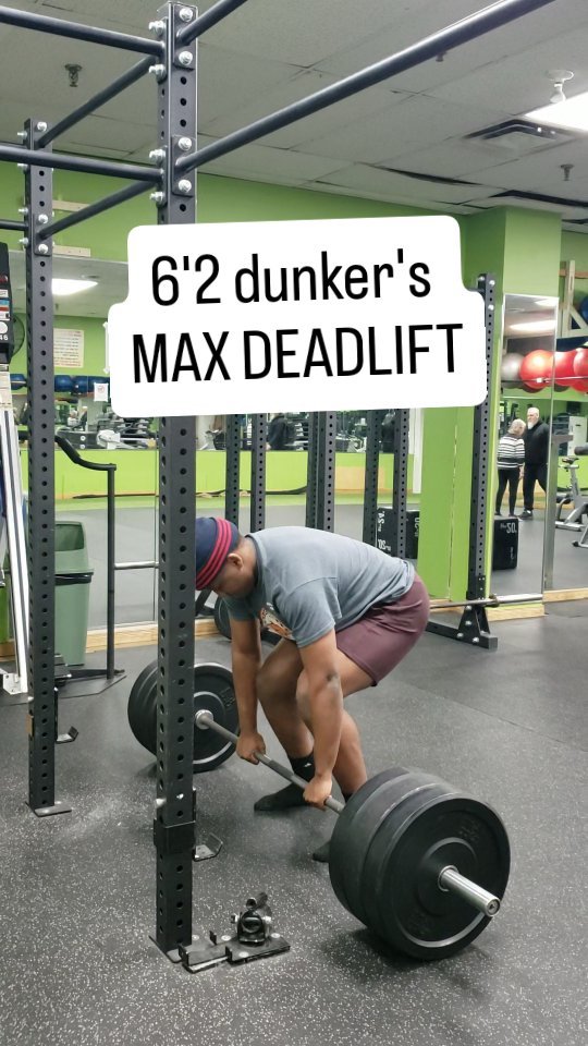 You might wonder: Why can't power lifters dunk if they can deadlift twice as much?
The reason is that power lifters aren't able to transfer all of those strength as fast as the athlete in this video. Meaning that they do not have enough explosivity