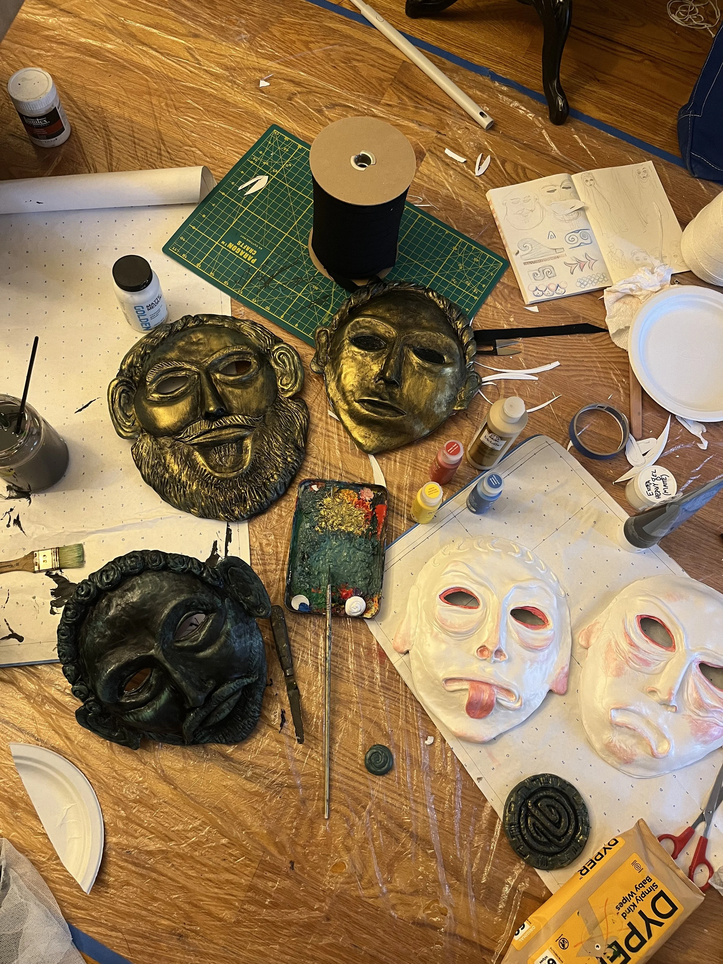 Mask design and construction for Bronx Opera