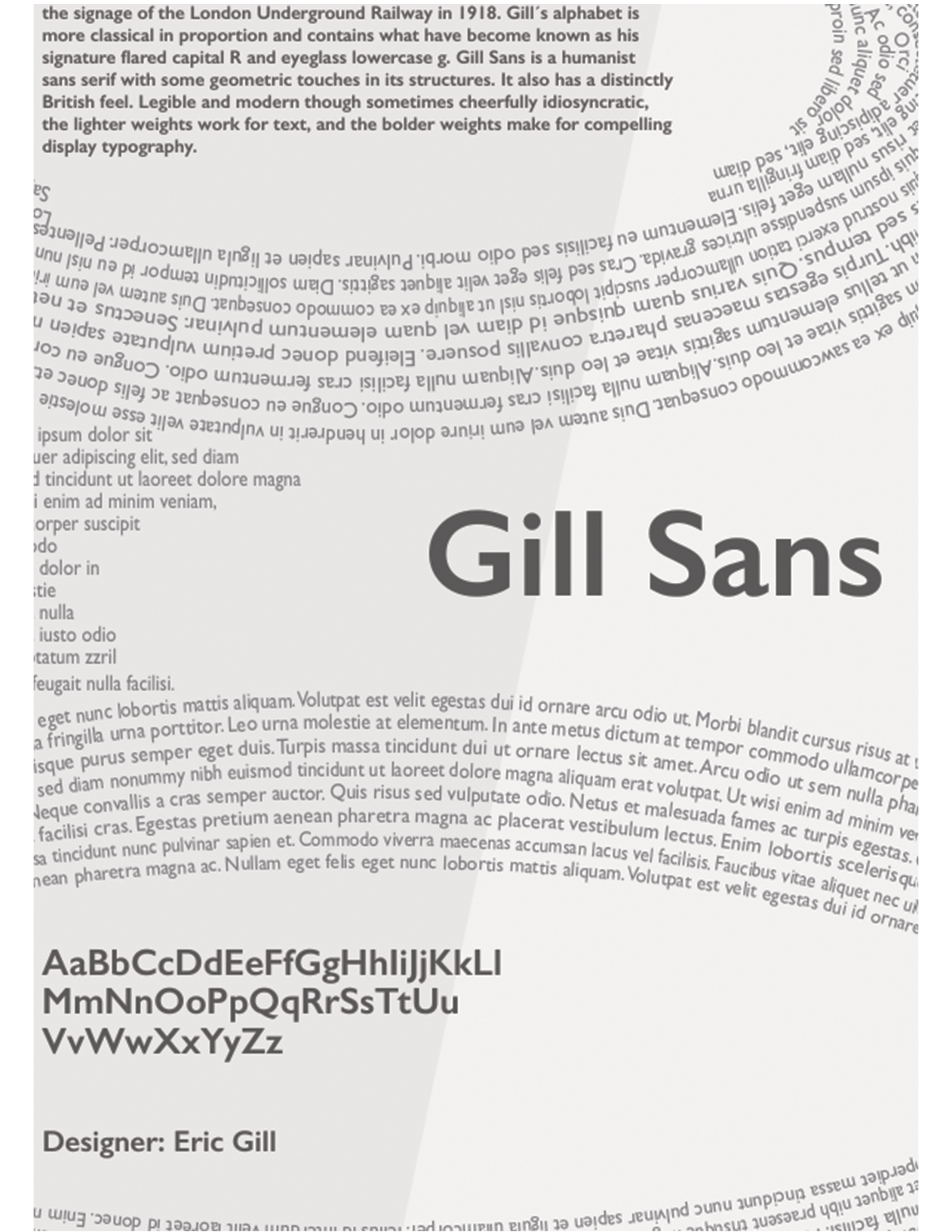 Gill Sans Type Poster
