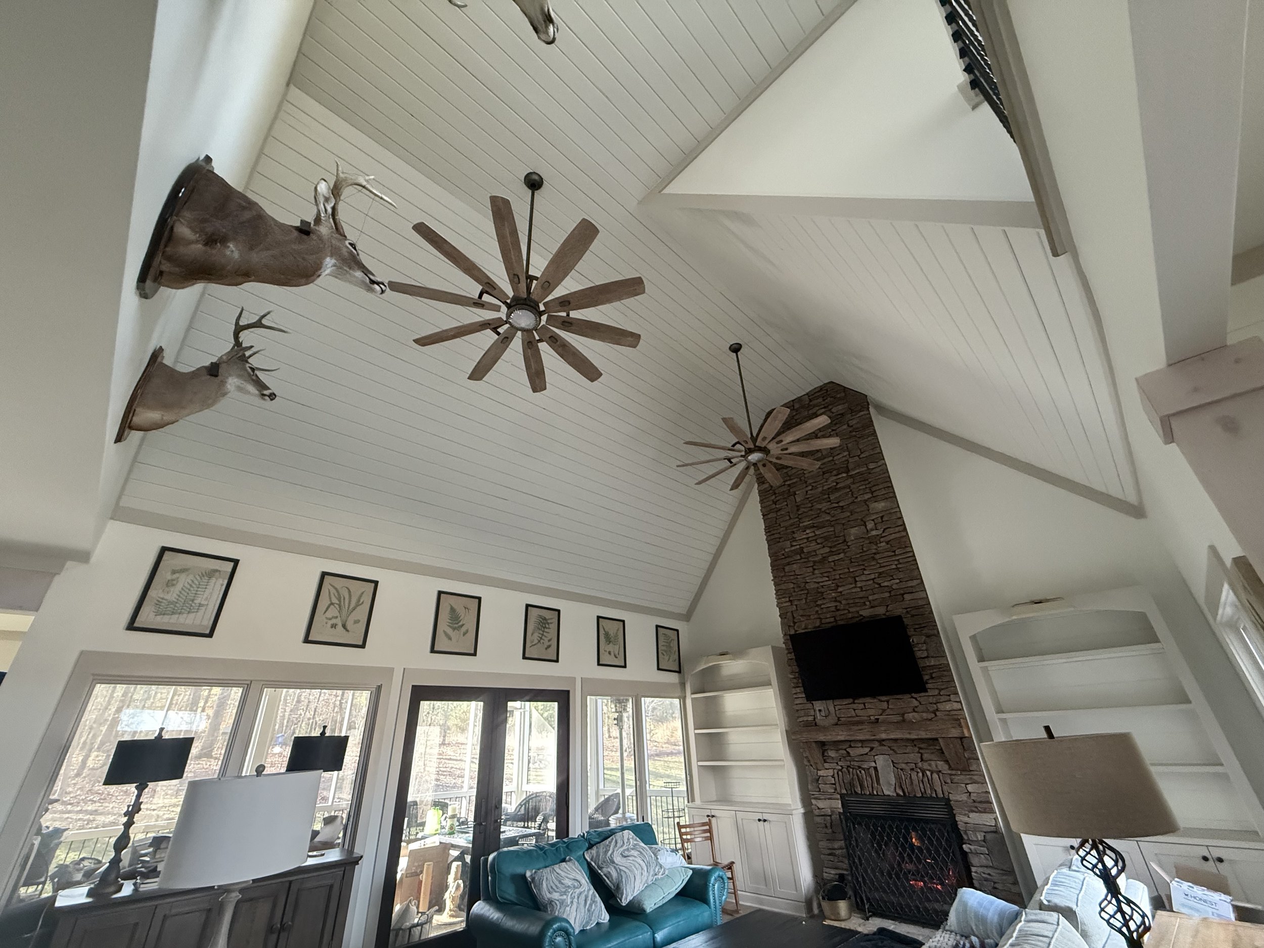 a large living room in a nice home