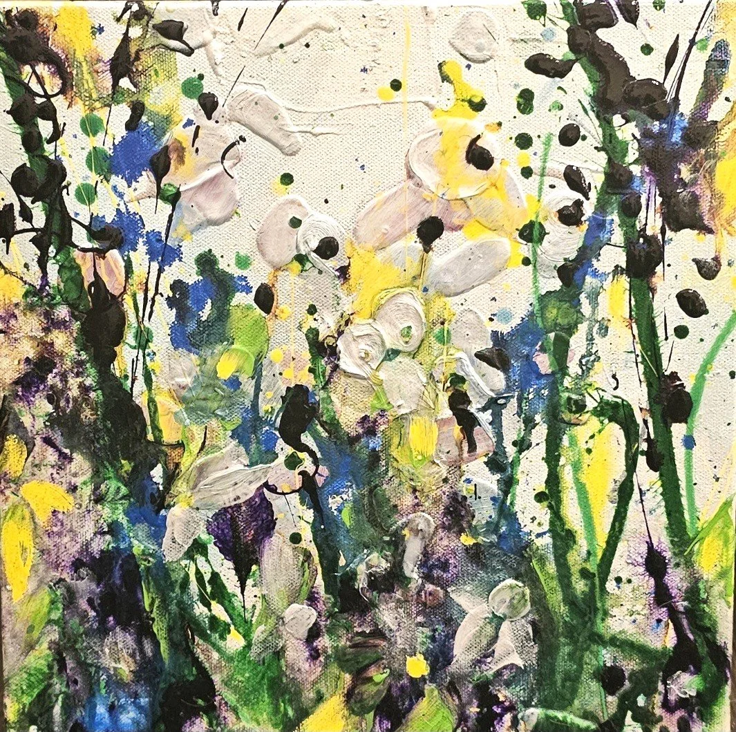 Walking Home. Acrylic on Canvas. 12x12