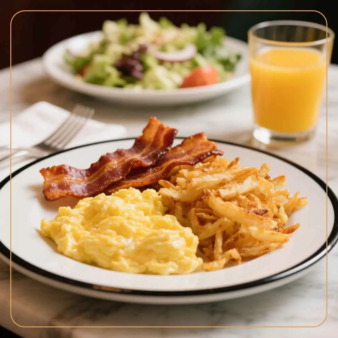 Rise and shine! ✨ Silver Star Restaurant is your go-to for an amazing breakfast &amp; brunch. Imagine perfectly cooked bacon, fluffy scrambled eggs, and golden hashbrowns waiting for you. Come satisfy your cravings!
.
.
.
.
.
#SilverStarBreakfast #Br