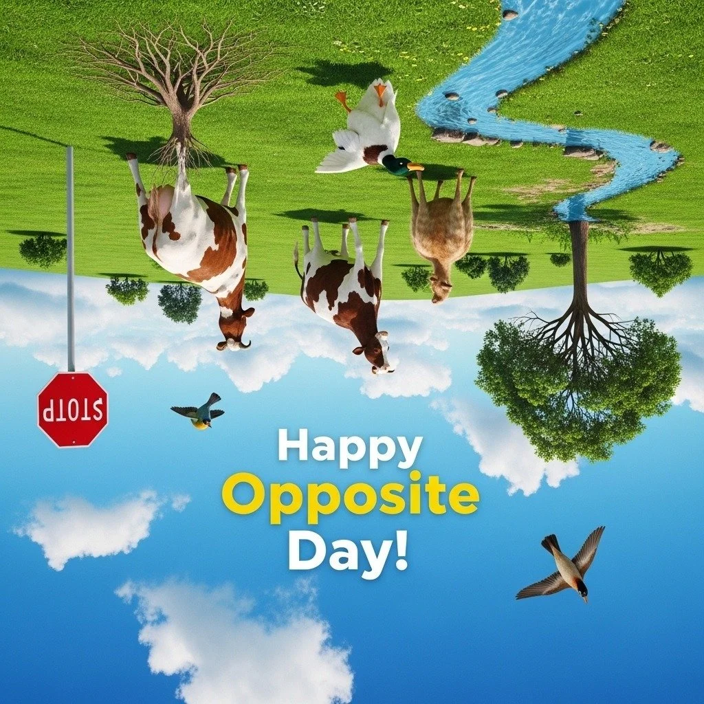 Spoiler alert: Today is NOT Opposite Day! (Or is it? 🤯) 

Actually, the standard date for National Opposite Day is January 25th. If we told you it was Opposite Day today, we&rsquo;d be telling the truth, which would mean it&rsquo;s NOT Opposite Day.