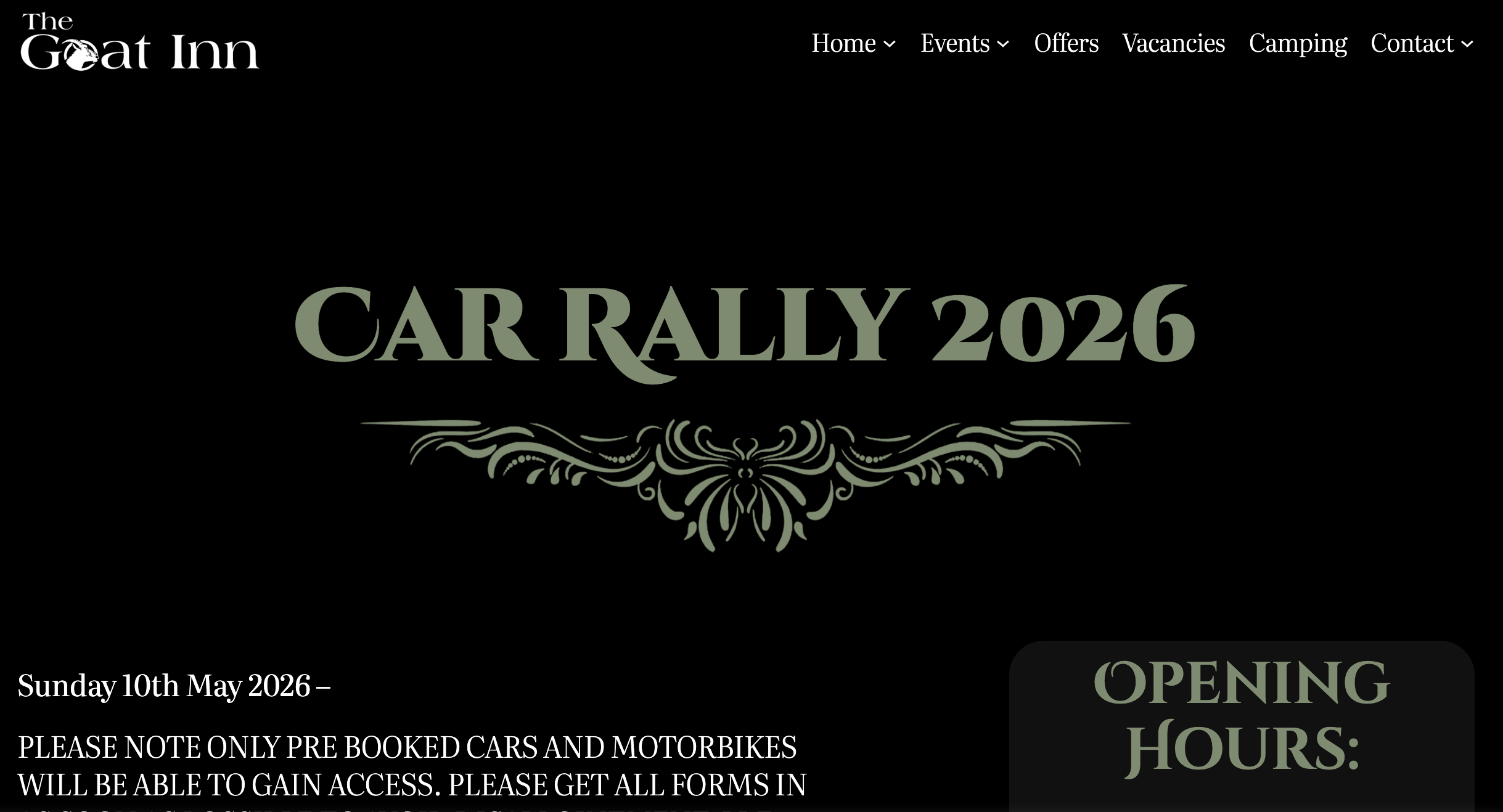 Skeyton Goat Car Rally