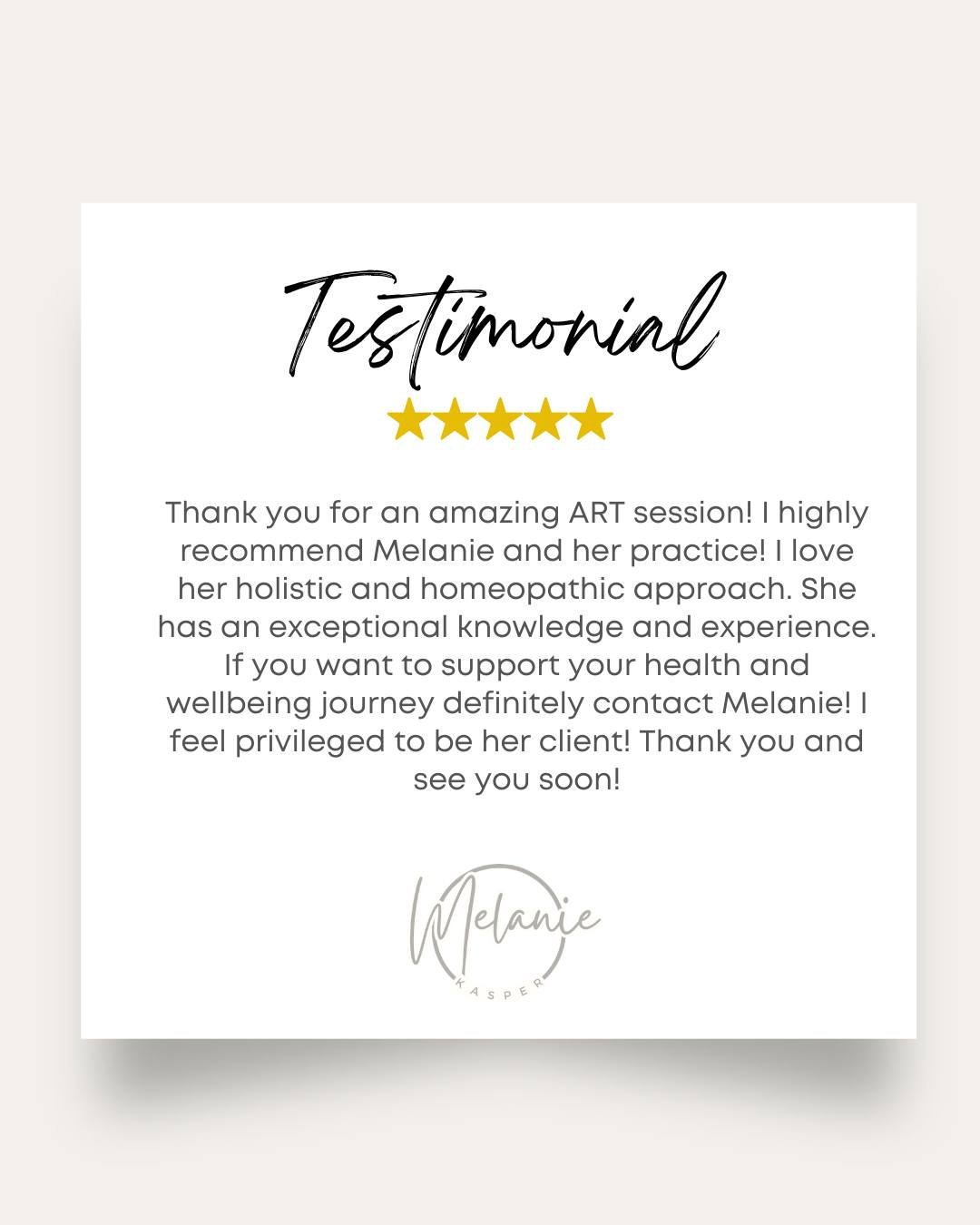 Thank you for your kind words! I'm thrilled you've benefited from our holistic and homeopathic approach over the years. It's always a pleasure to support your health and well-being journey. Looking forward to your next visit!
Melanie Kasper
📞 941-2