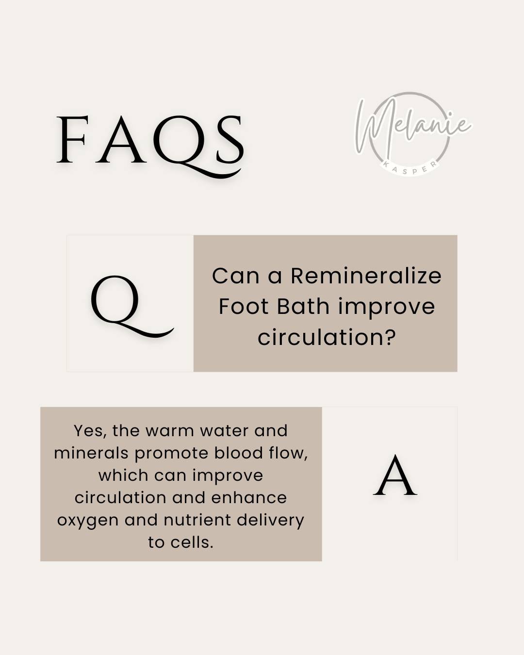 Did you know? The warm water and minerals in a Remineralizing Foot Bath don't just relax you—they actually promote better blood flow! 🌿✨
Improved circulation means more oxygen and nutrients delivered to your cells, boosting energy, healing, a