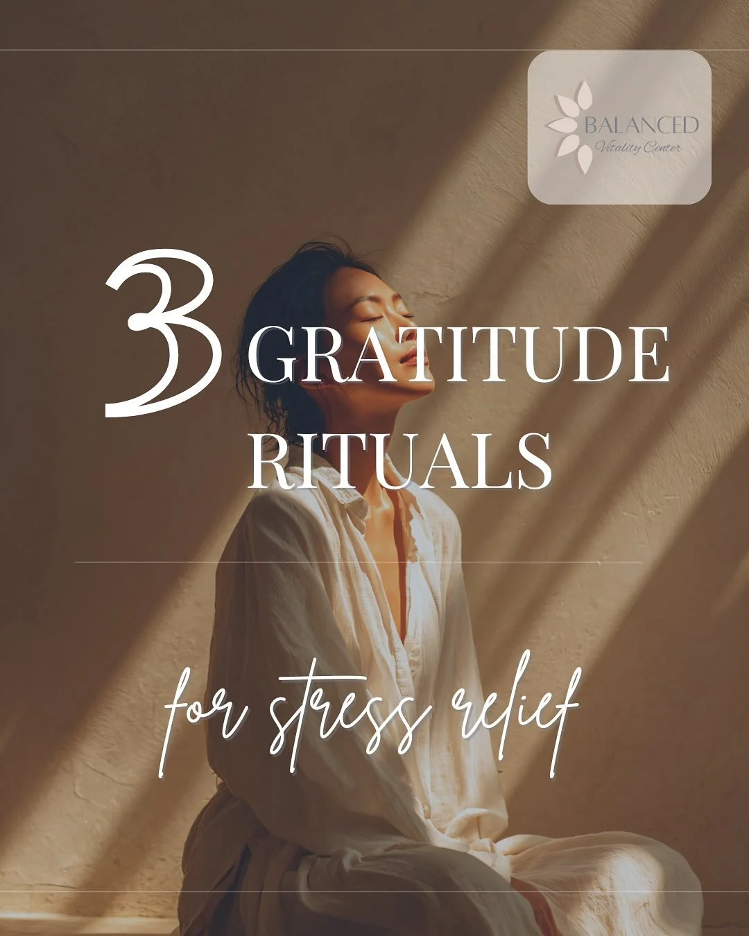 Gratitude is one of the simplest ways to ease stress and reset your mindset.

This carousel walks you through a few easy rituals you can use anytime.

It&rsquo;s also a resource for our BVC challenge this month &mdash; swipe through and try one today