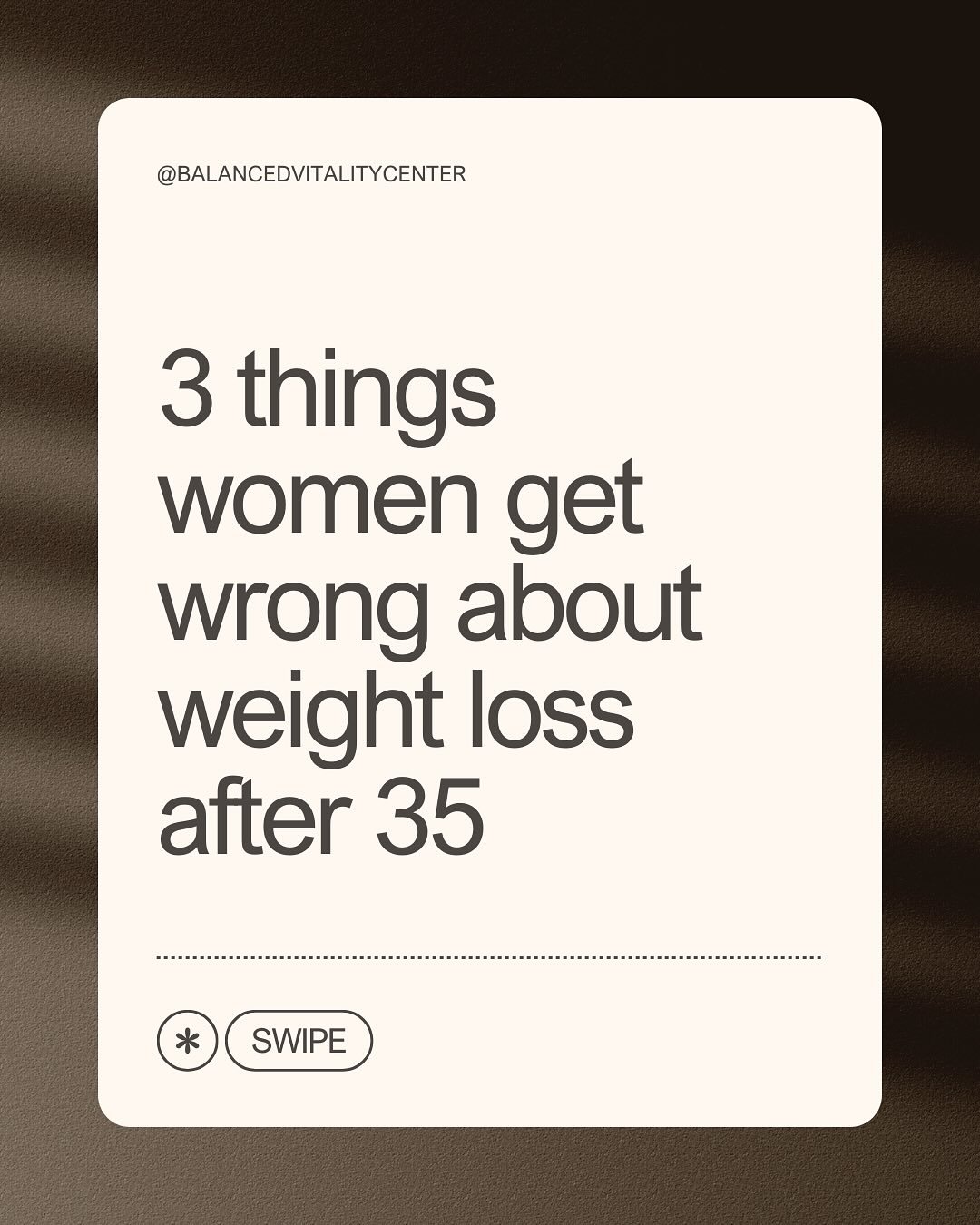 If weight loss feels harder than it used to - you&rsquo;re not imagining it.

After 35, your body plays by different rules, and old strategies often stop working.

The problem isn&rsquo;t effort.
It&rsquo;s outdated advice.

When you understand hormo